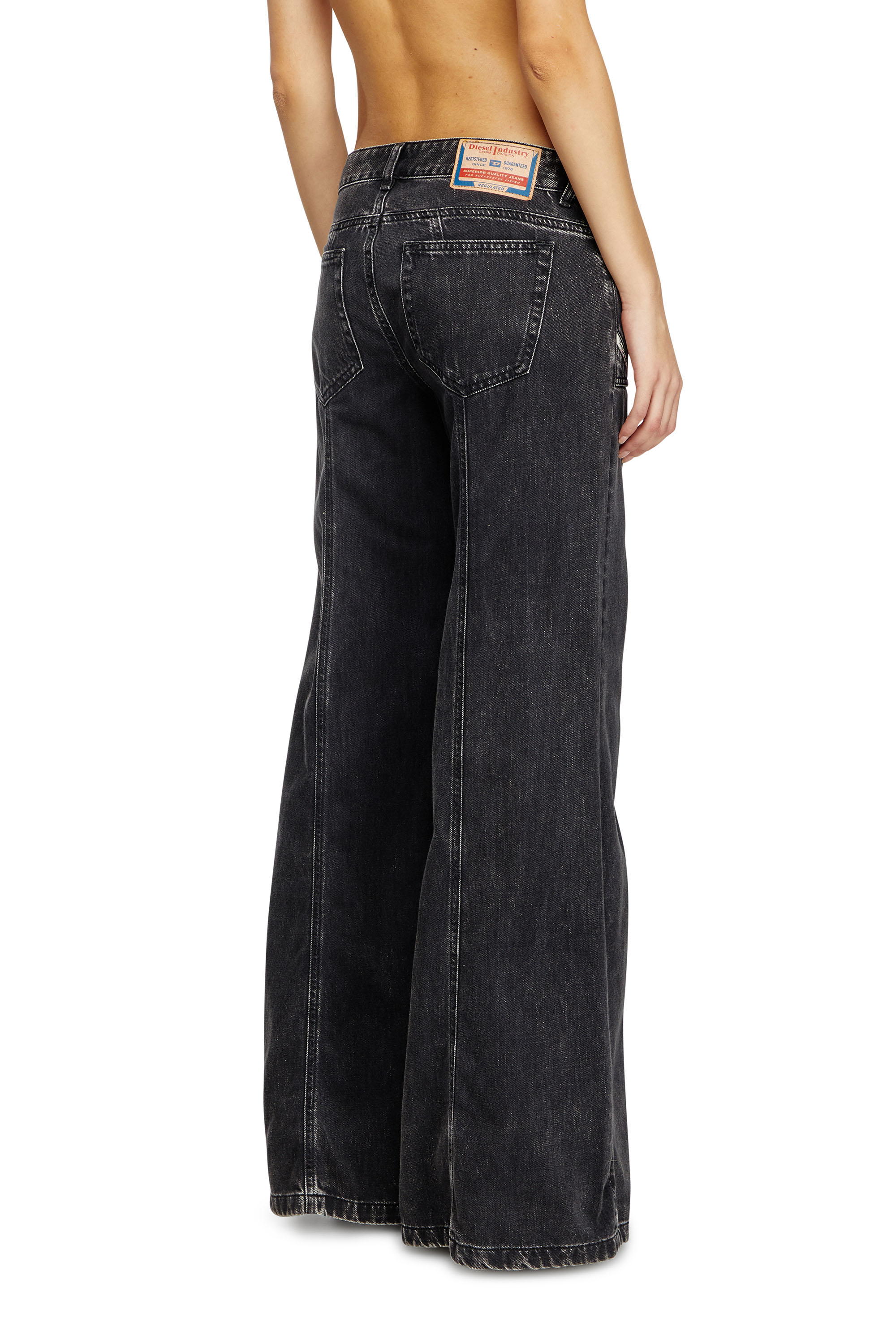 Diesel - Woman's Flare Jeans D-Akii 068HN, Black/Dark grey - 2