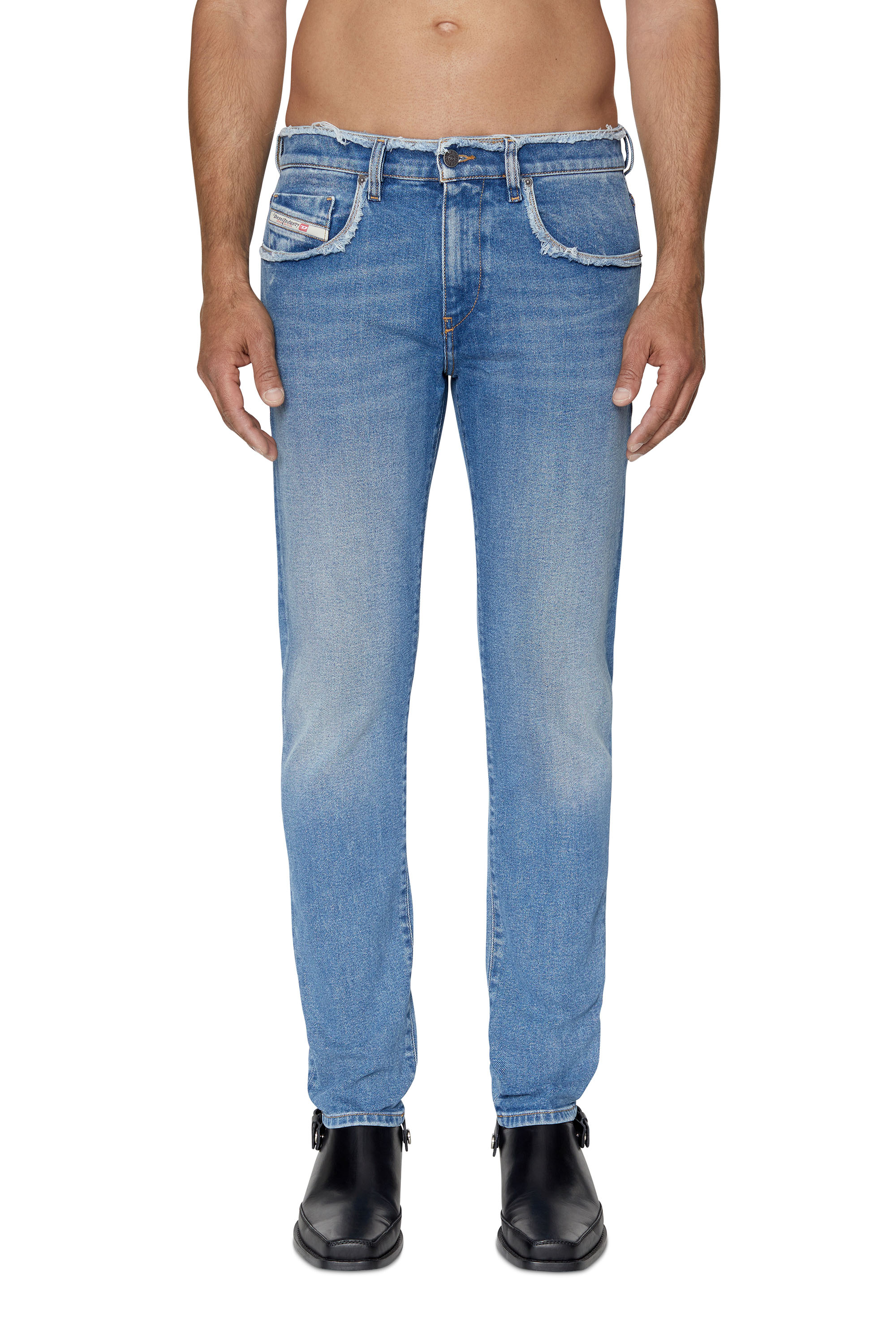 2019 D-STRUKT 09E19 Slim Jeans, Medium blue - Jeans