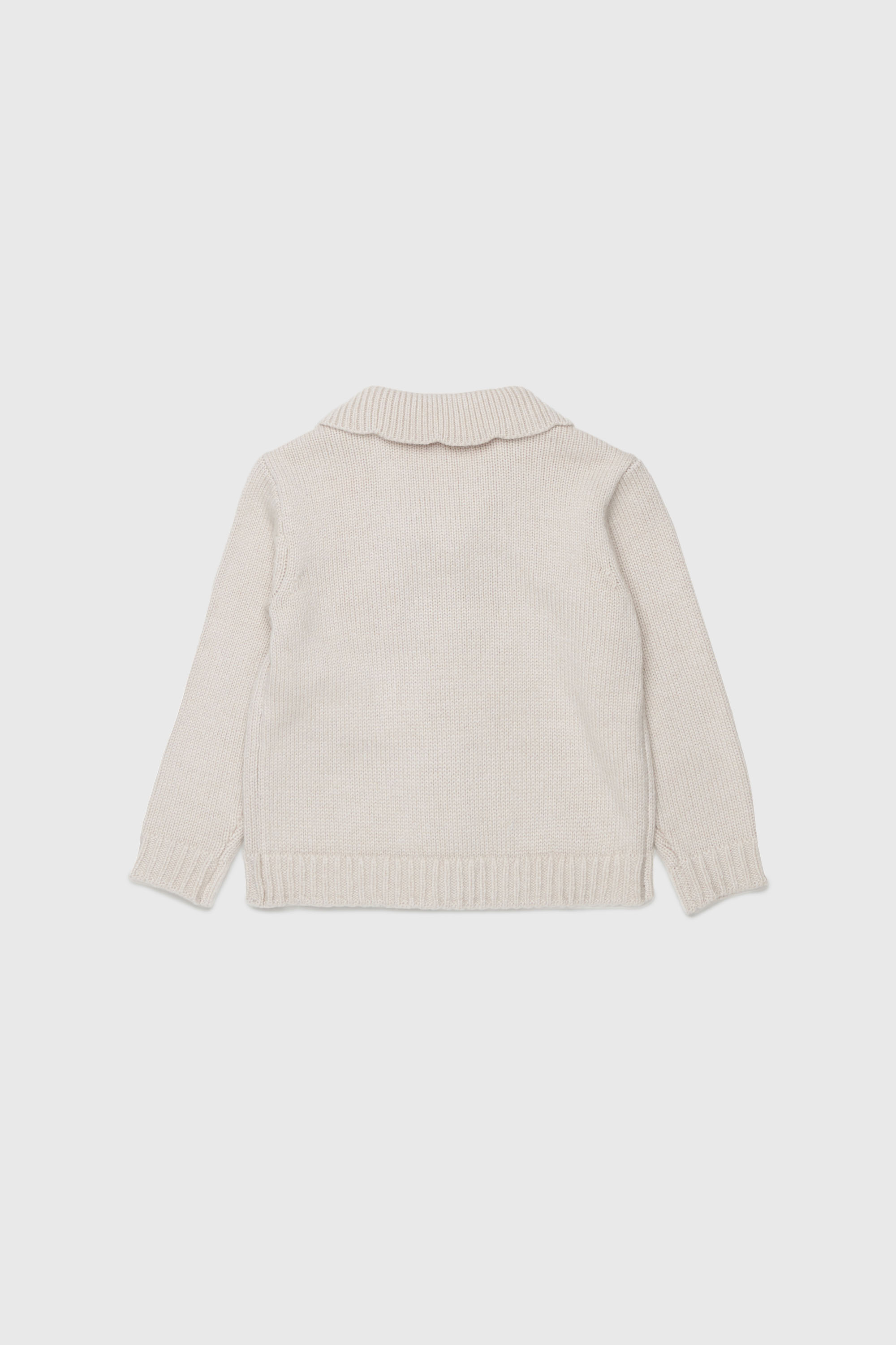 Diesel - KSCALOB, Woman's Cashmere-enriched cardigan with scalloped collar in White - 3