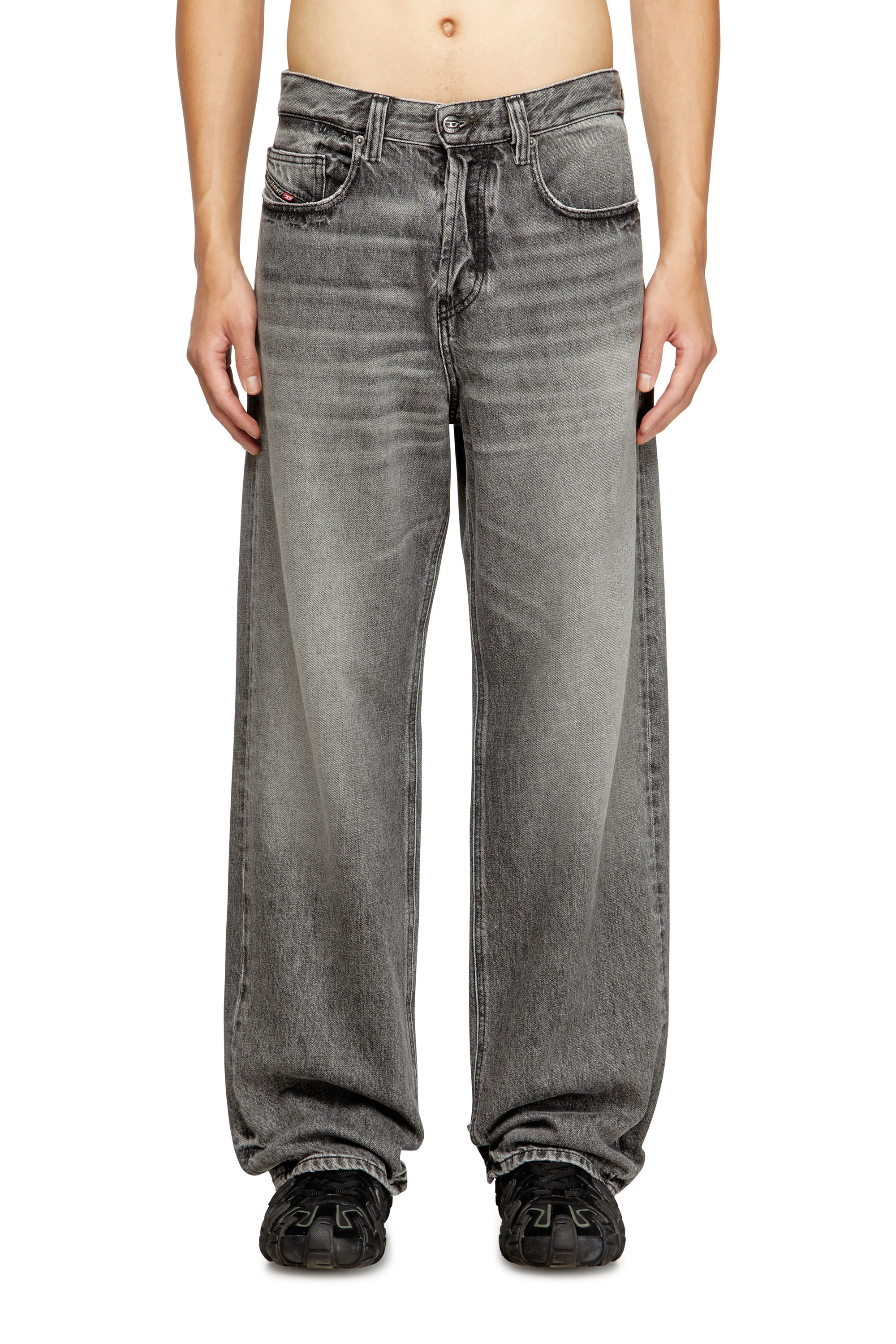 Relaxed Jeans 2001 D-Macro 007AW, Grey Diesel - Man's Relaxed Jeans 2001 D-Macro 007AW, Grey - 3