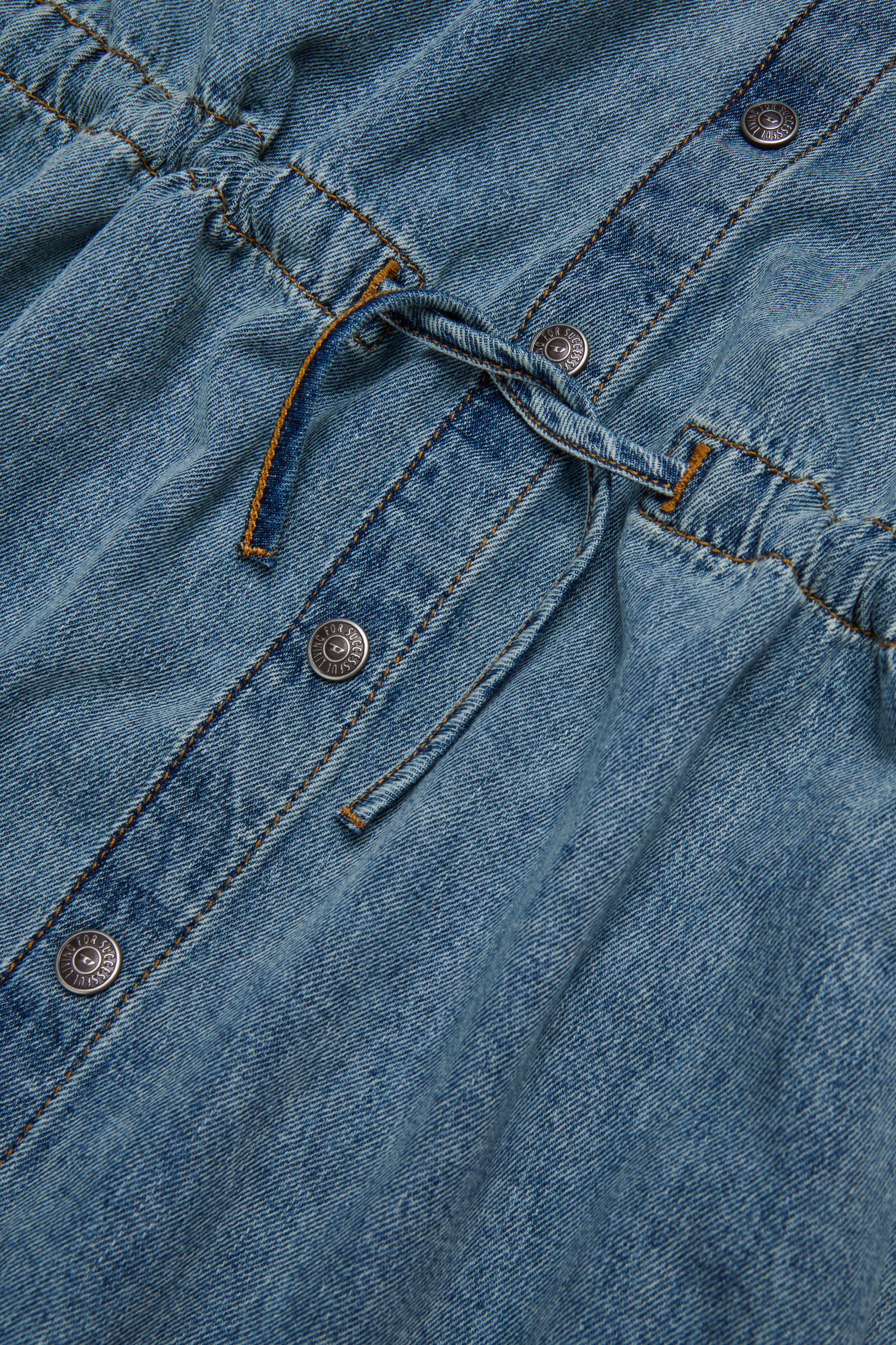 Diesel - DREAMY, Woman's Denim dress with drawstring in Light Blue - 4