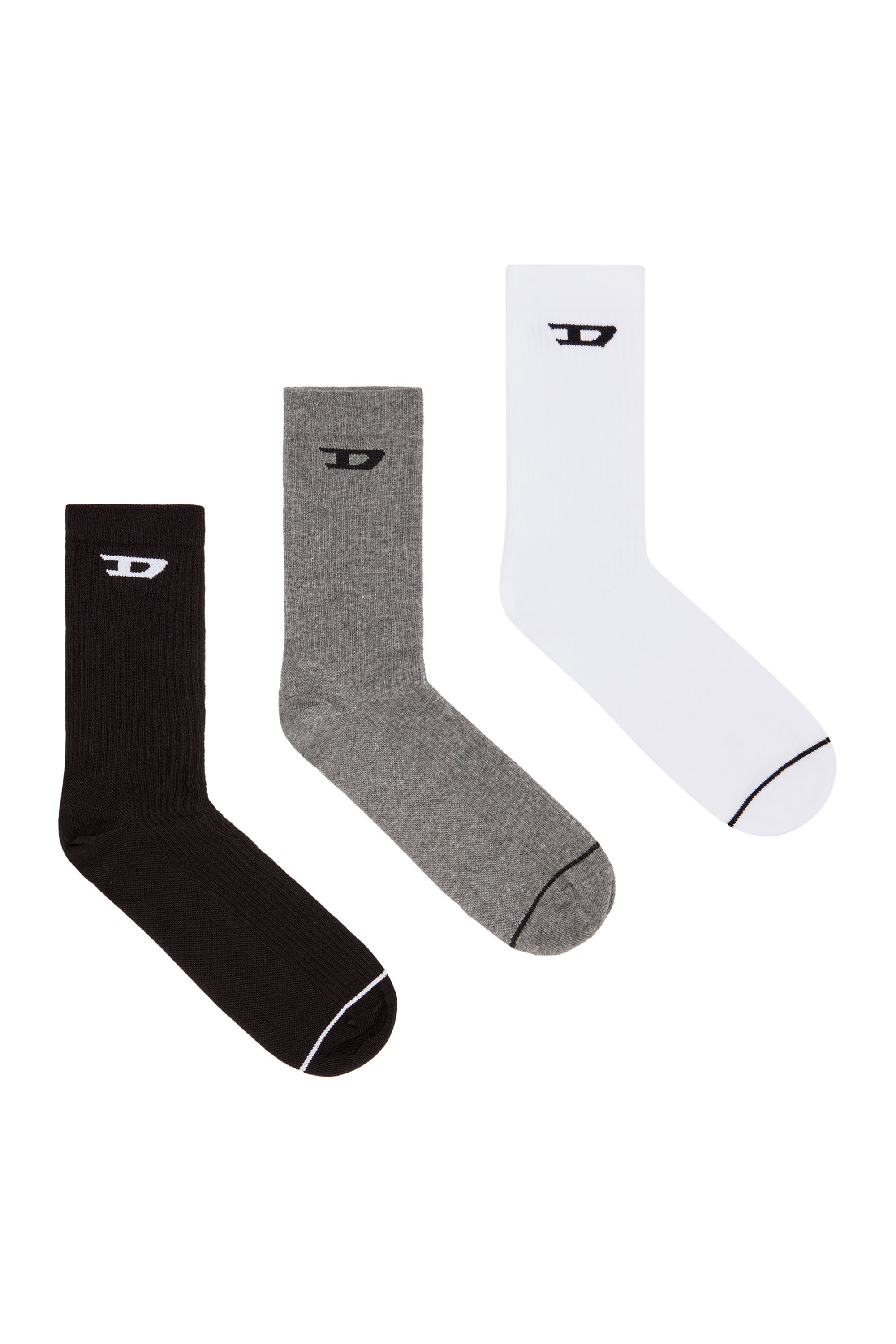 SKM-D-CREW-LIGHT-SOCKS, Black/Grey