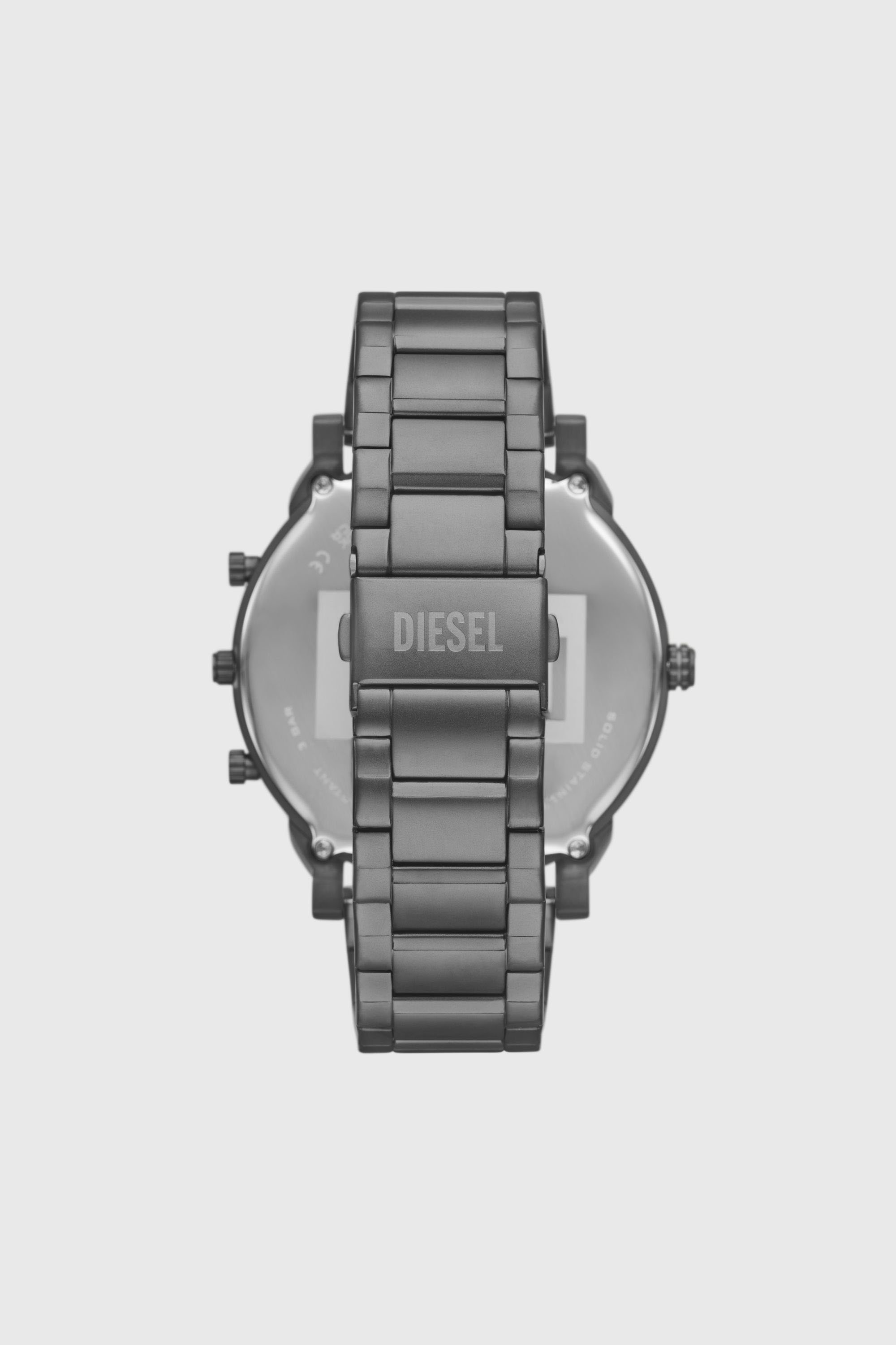 Diesel - DZ7487, Man's Diesel Mr. Daddy Slim Multi Movement Gray Stainless Steel Watch in Dark grey - 2