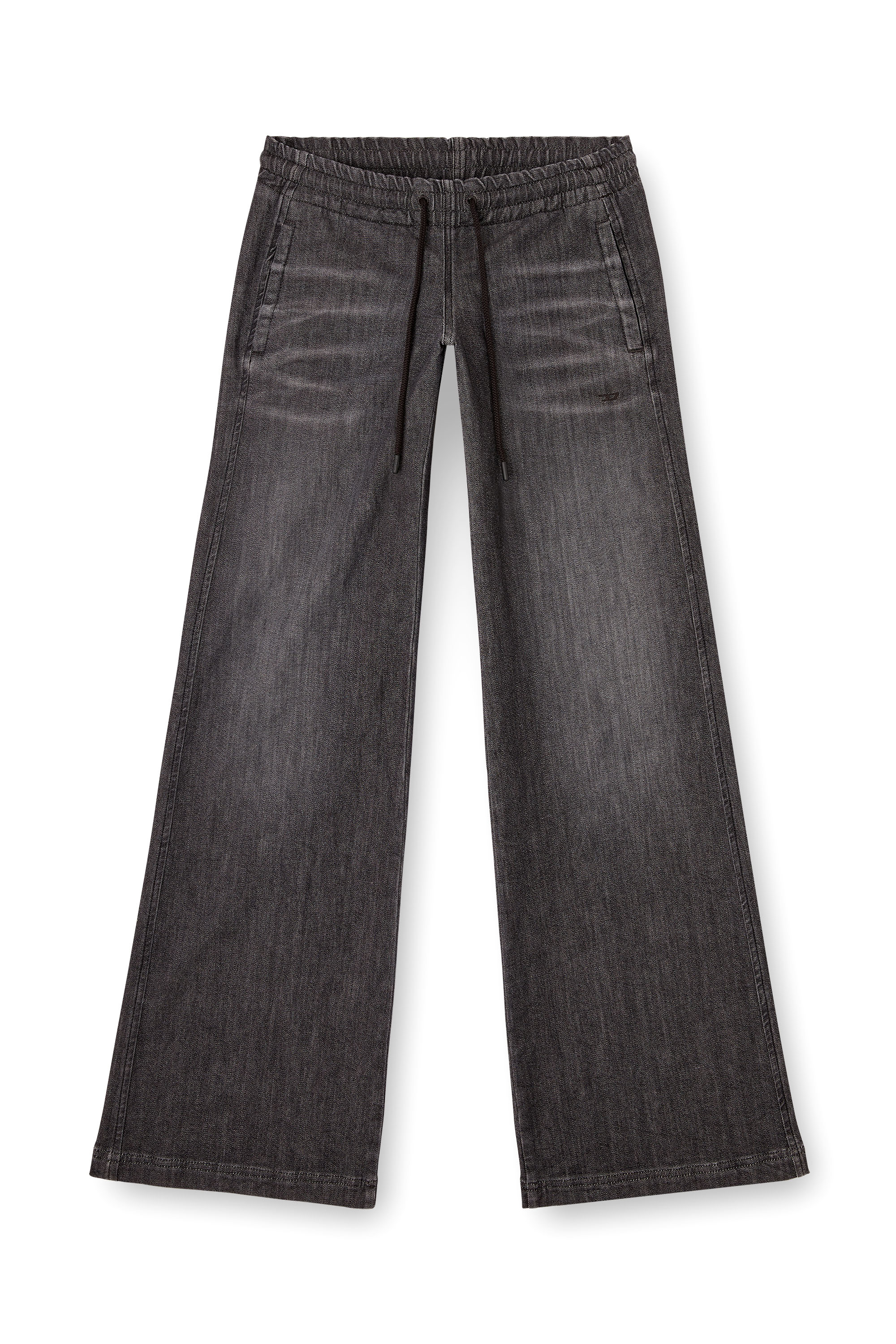 Diesel - Woman's Relaxed 2078 D-Ainty Joggjeans® 09M66, Black/Dark grey - 3
