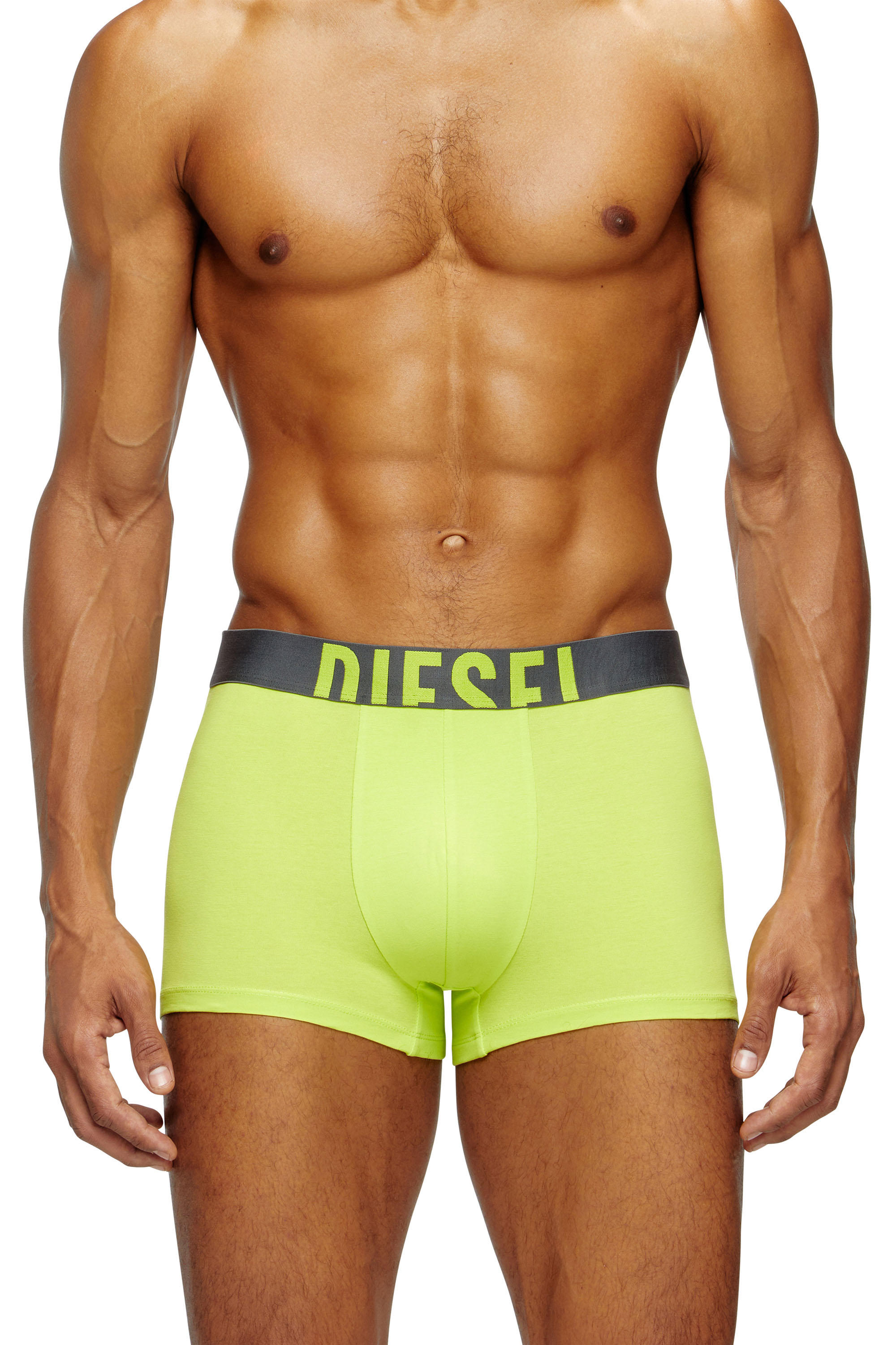 DAMIEN-D-POP-3PACK-40, Grey/Green Diesel - DAMIEN-D-POP-3PACK-40, Man's Three-pack boxer briefs in stretch cotton in Grey/Green - 3
