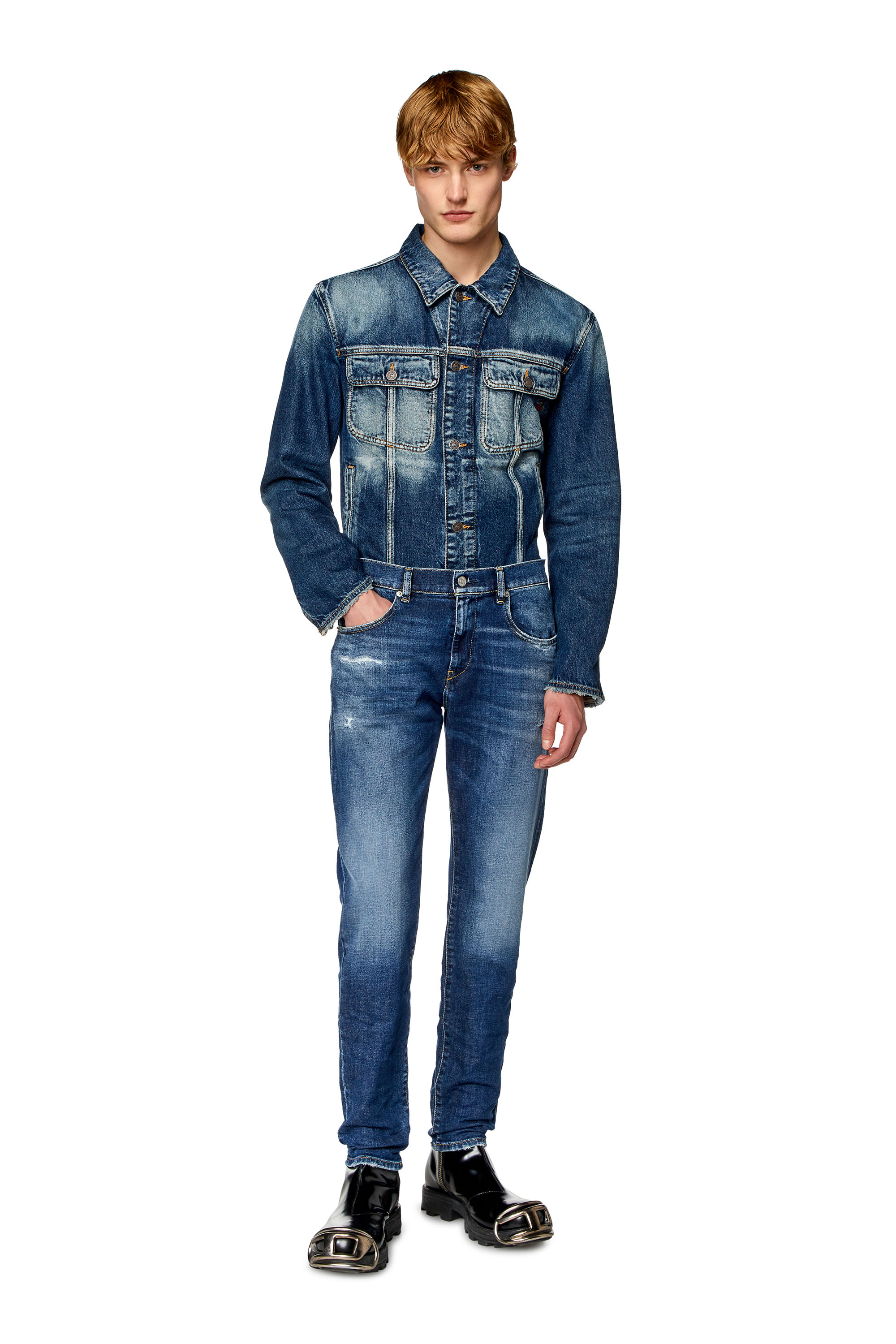 Diesel - Slim Jeans 2019 D-Strukt E9B90, Light Blue - Image 1