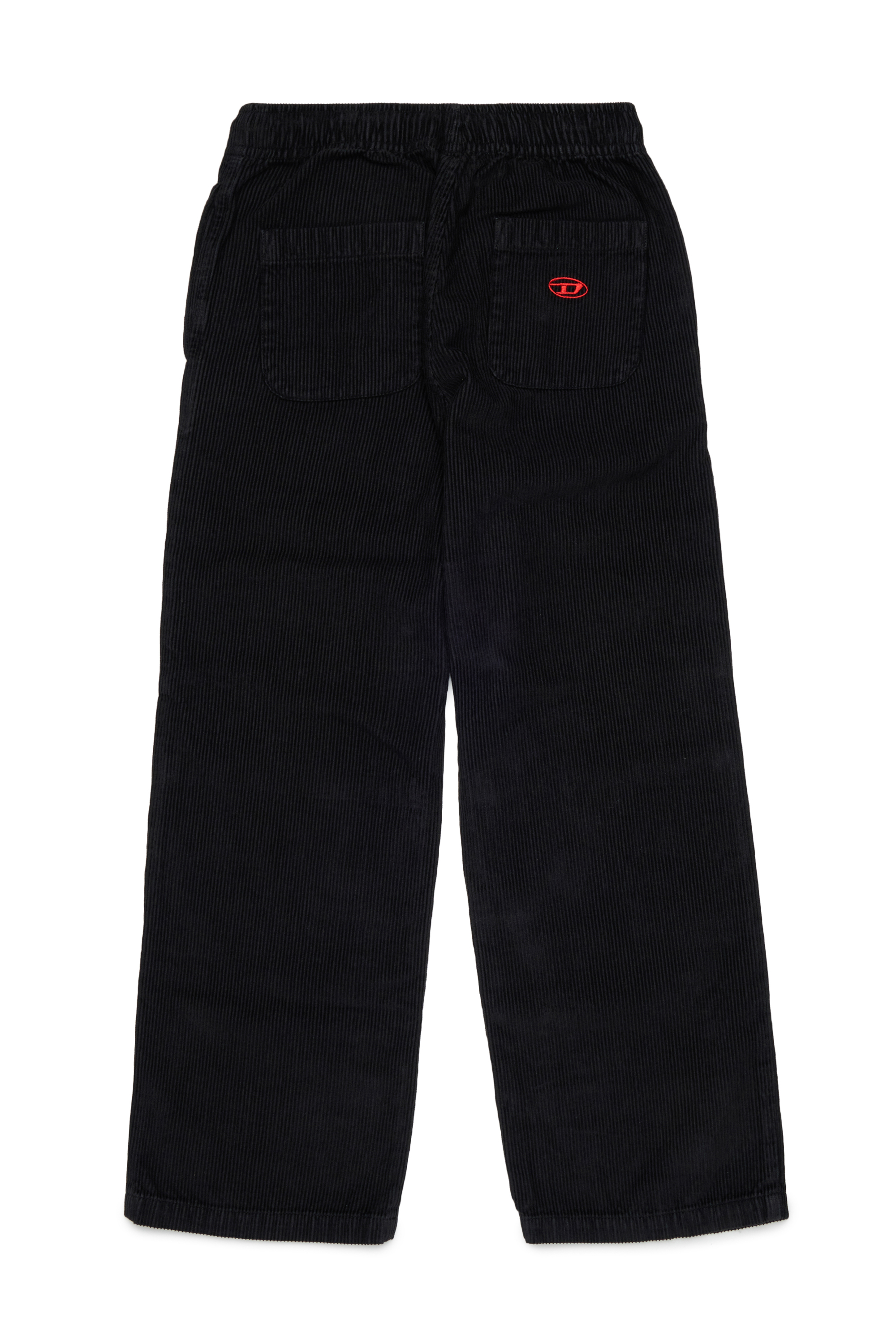 Diesel - PMILL, Man's Corduroy pants with drawstring waist in Black - 2
