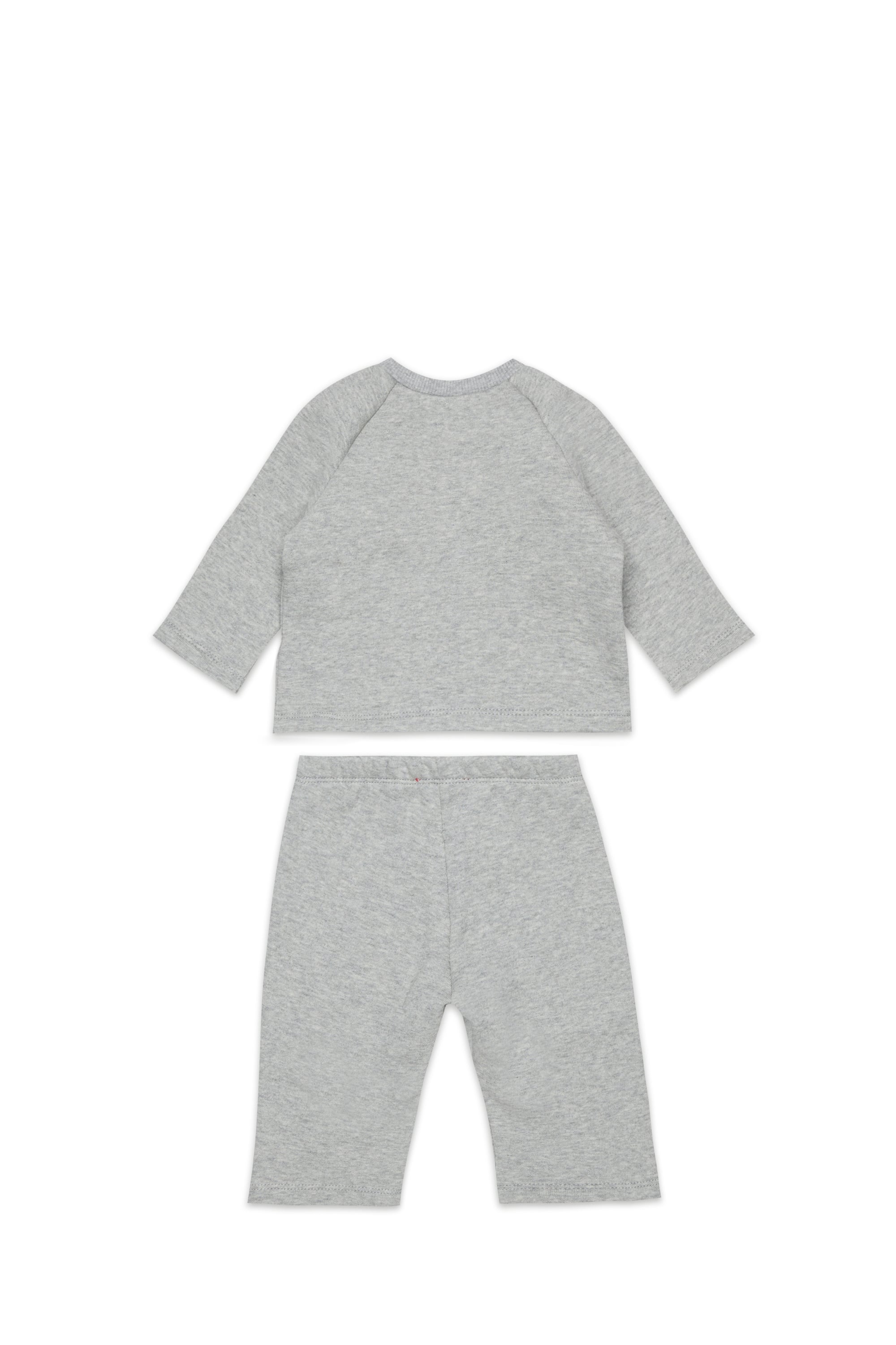 Diesel - SLUPY-SET-NB, Unisex's Newborn clothing set with logo print in Grey - 2