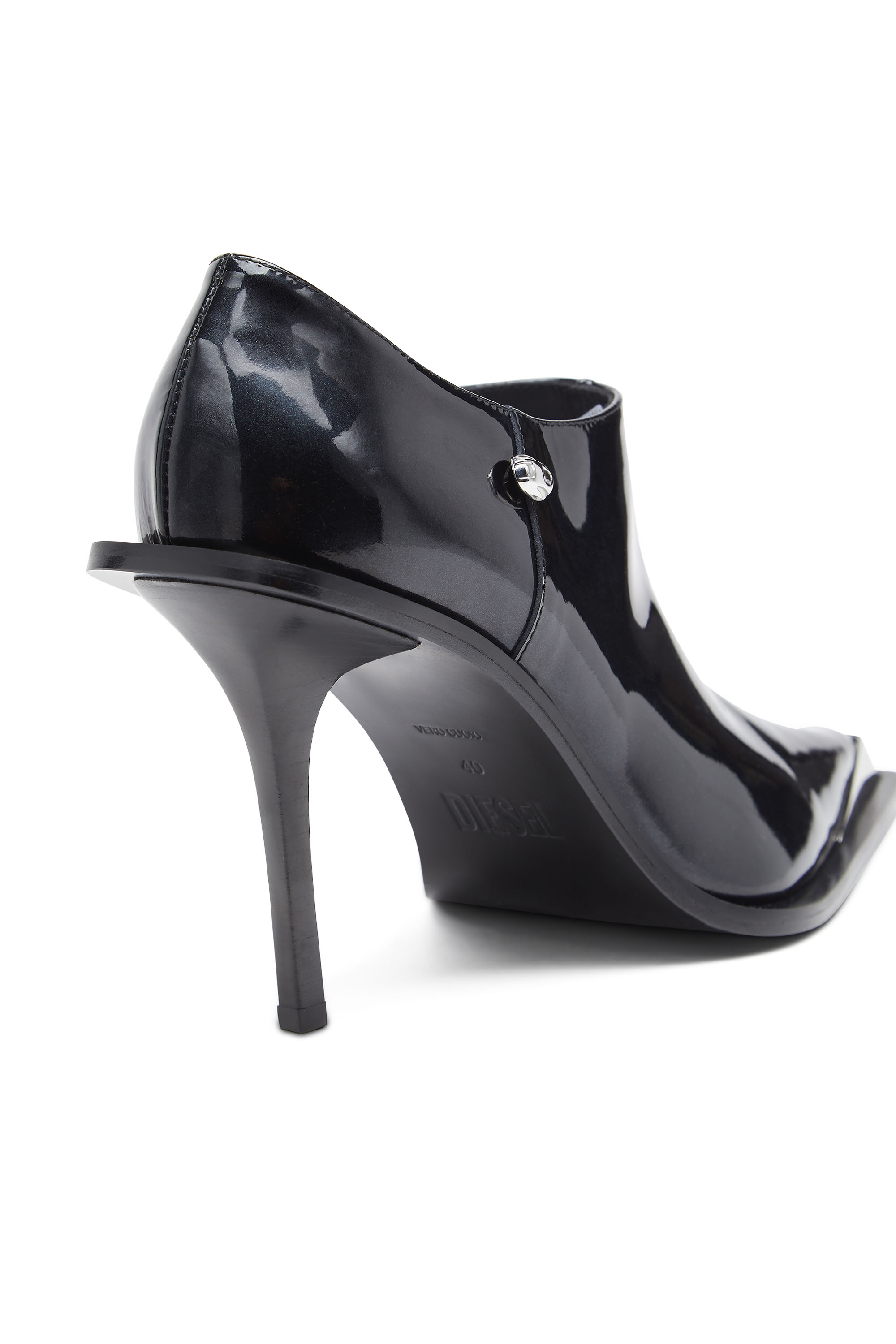 Diesel - D-TONA SC, Woman's D-Tona-Ankle boots in patent leather in Black - 4