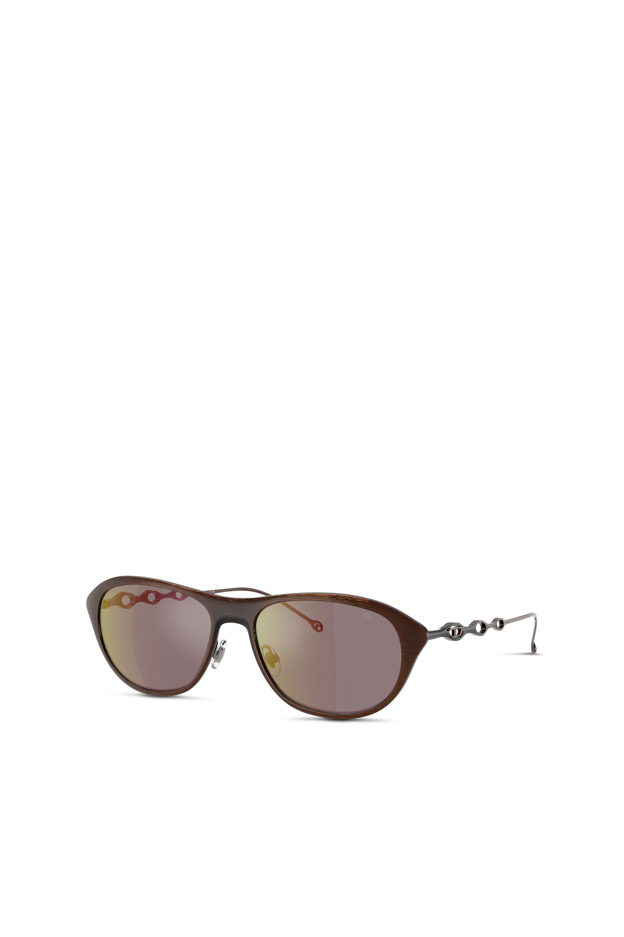 Diesel - 0DL1011, Unisex's Rectangle sunglasses in Gold - 5