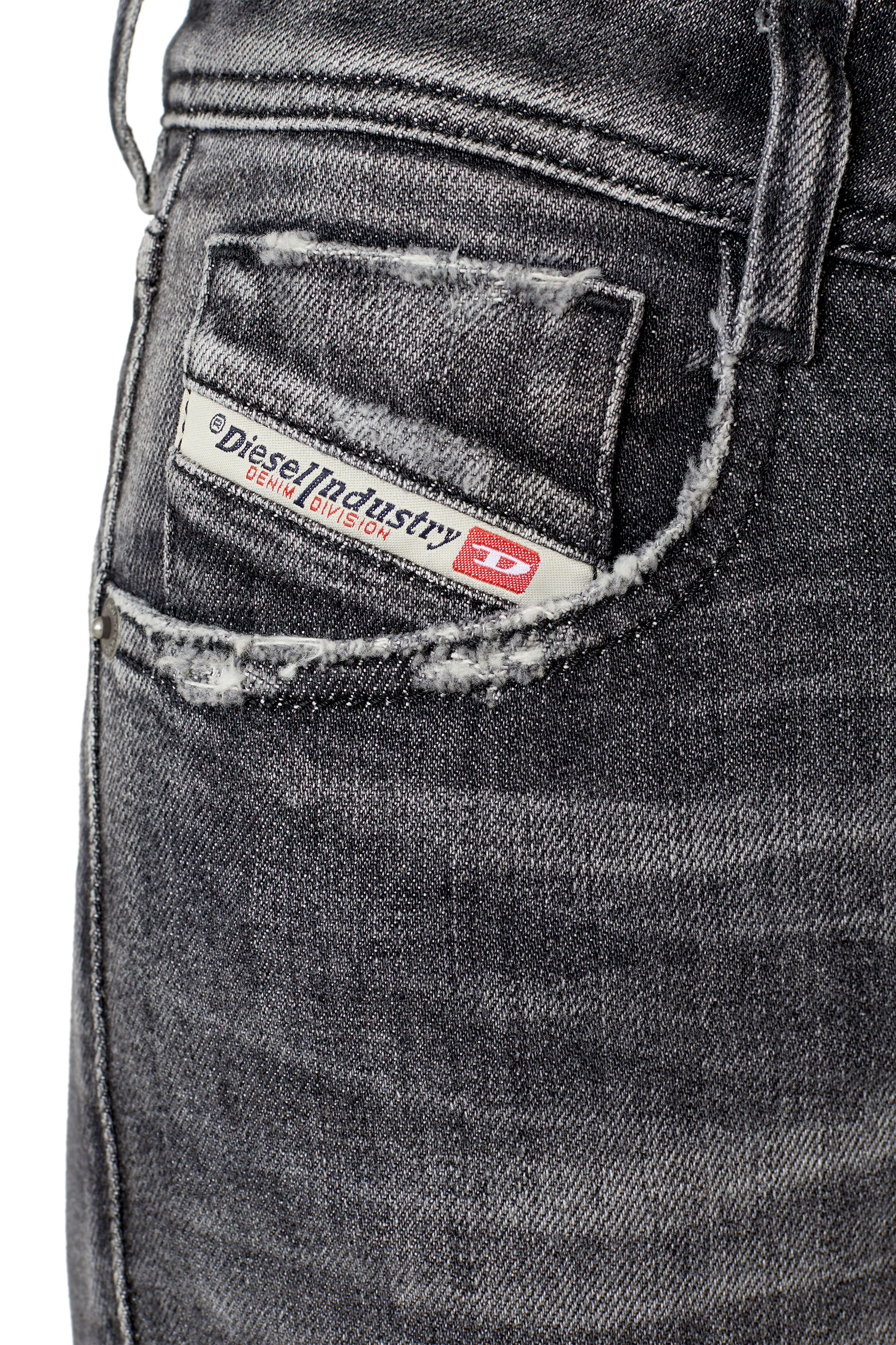 Diesel - 1969 D-Ebbey 09E46 Bootcut and Flare Jeans, Black/Dark grey - Image 3