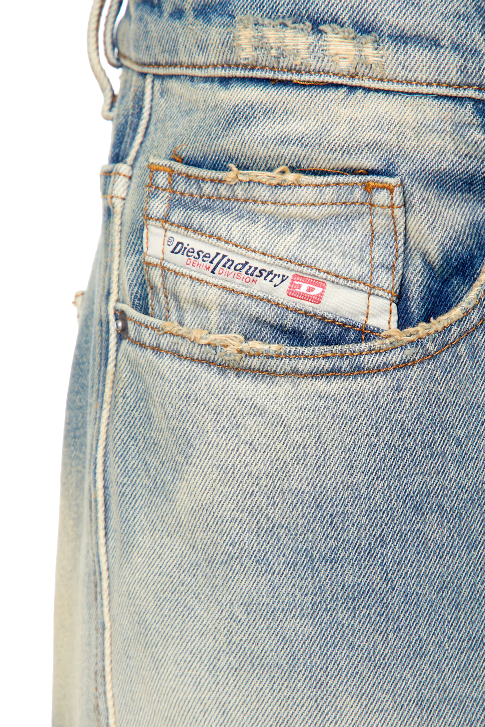 Diesel - 2020 D-Viker 0ENAV Straight Jeans, Light Blue - Image 3