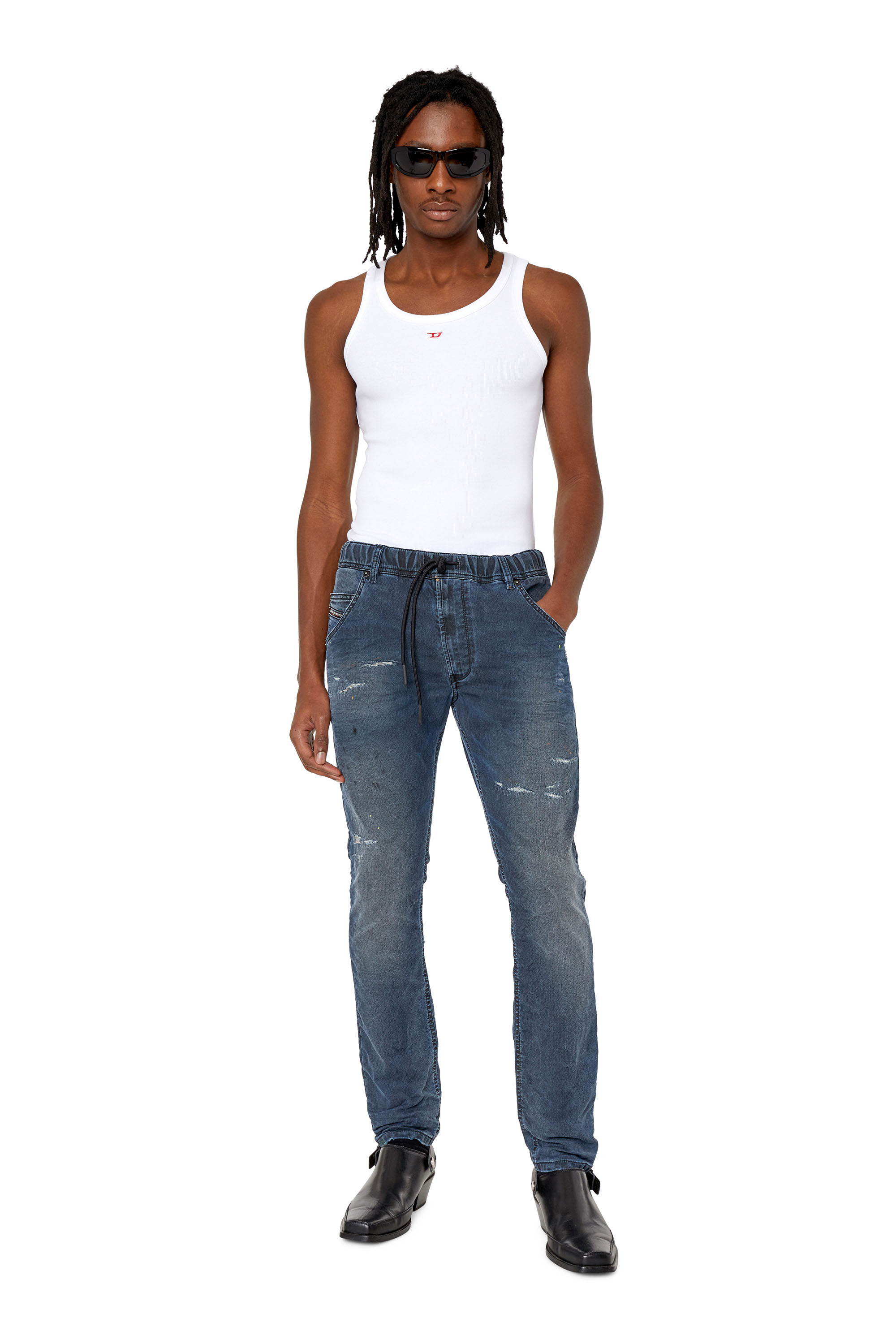 Diesel - Krooley JoggJeans® 069QH Tapered, Dark Blue - Image 2