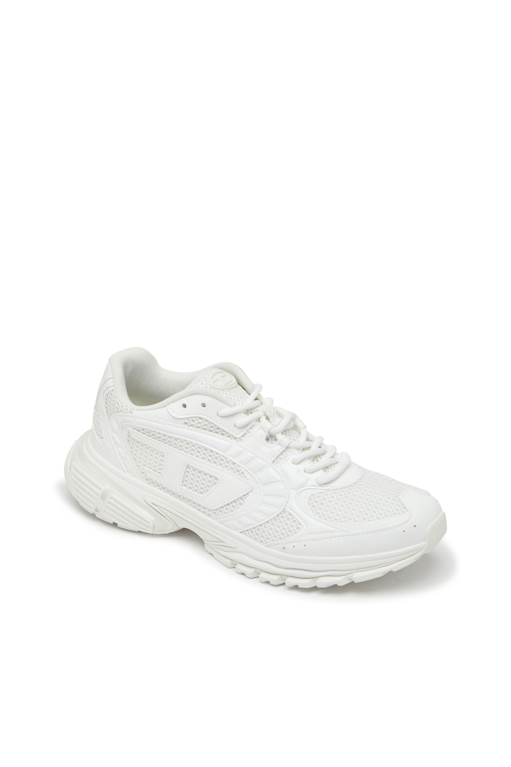 S-PRO-V-DENSE LOW W, White Diesel - S-PRO-V-DENSE LOW W, Woman's S-Pro-V-Dense-Monochrome mesh sneakers with Oval D logo in White - 6