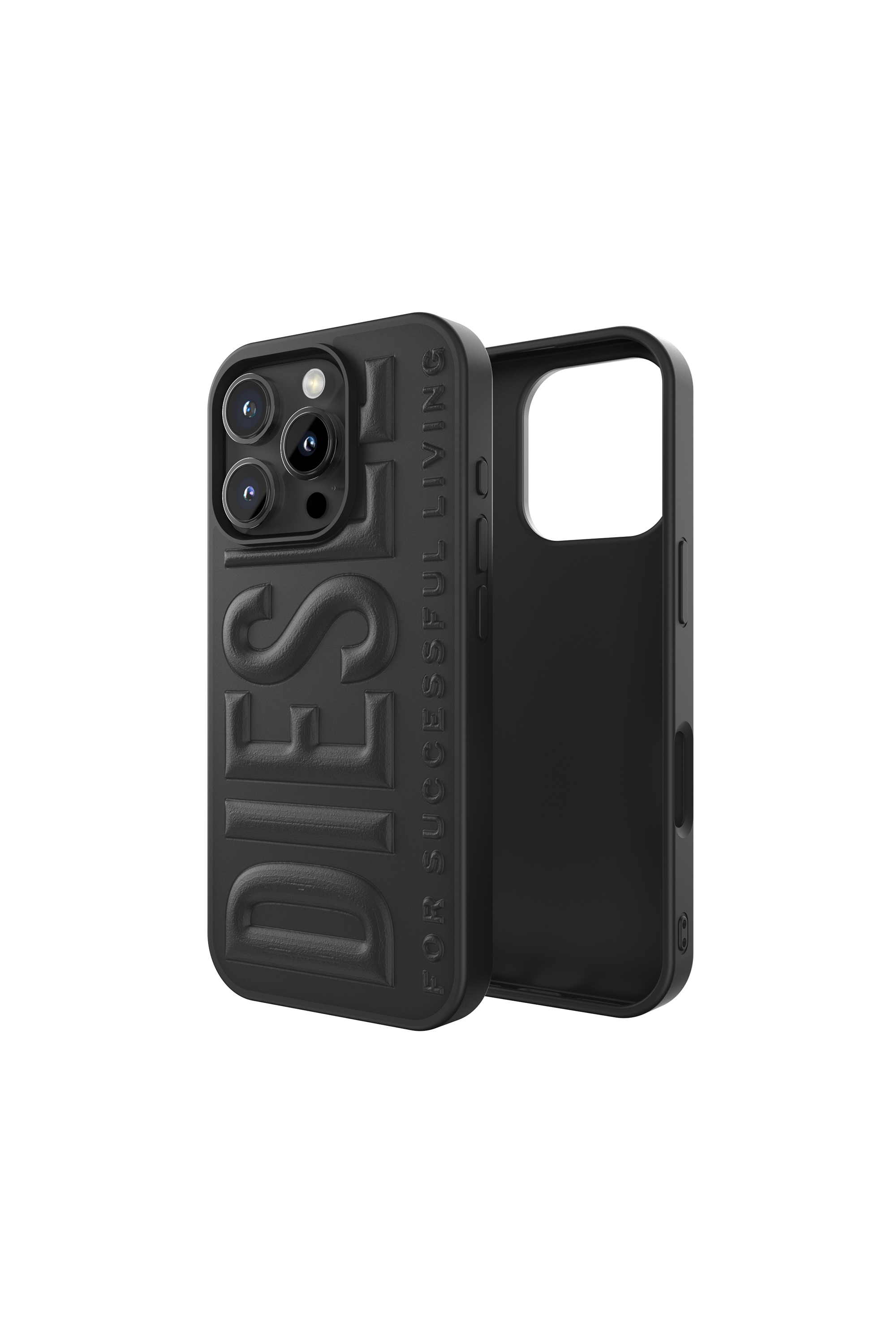 Diesel - 60210  MOULDED CASE, Unisex's 3D Biscotto Case for iP 16 Pro in Black - 1