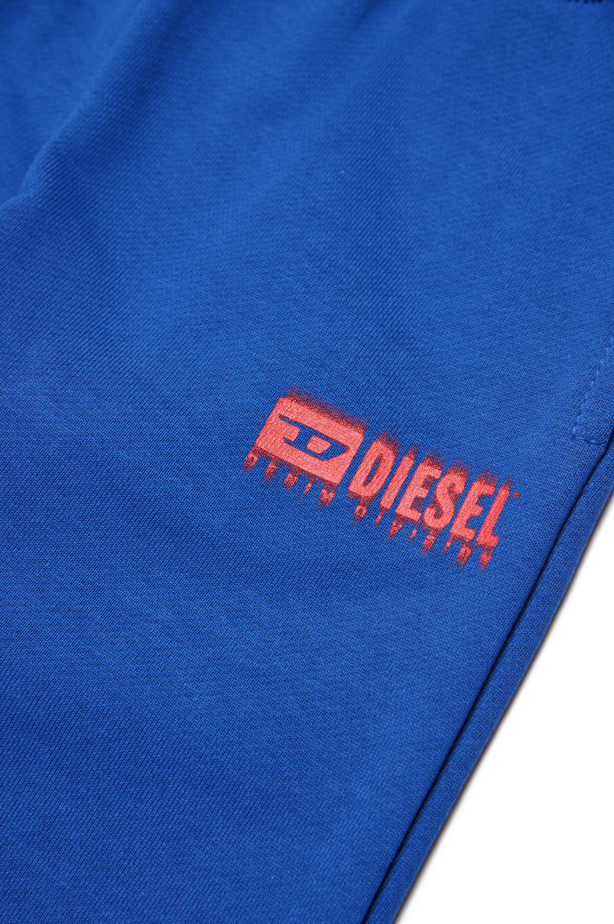 Diesel - PBASEB, Unisex Sweatpants with smudged logo in Blue - Image 4