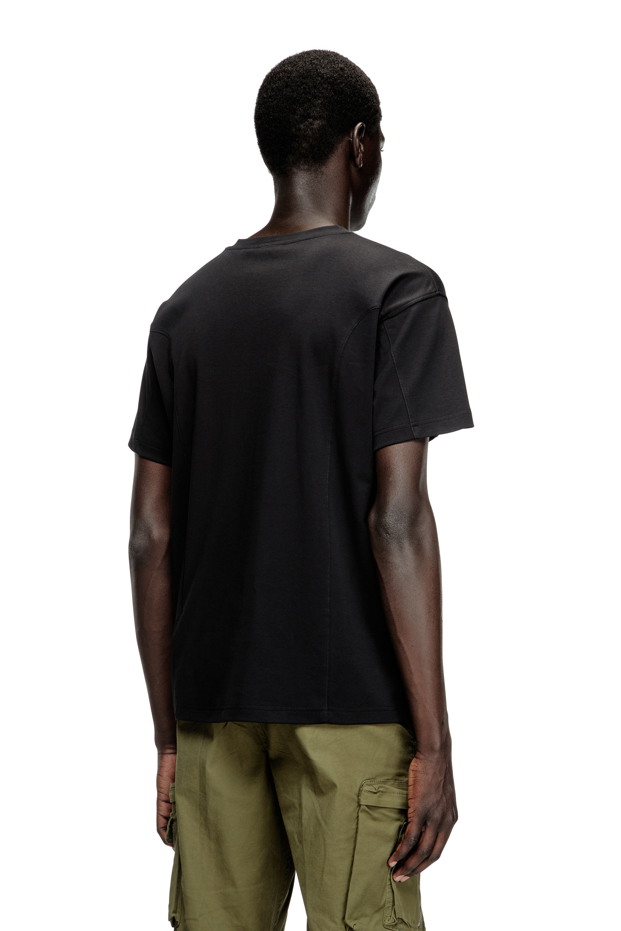 Diesel - T-NORM-INT, Man's Short-sleeve T-shirt with panels in null - 4