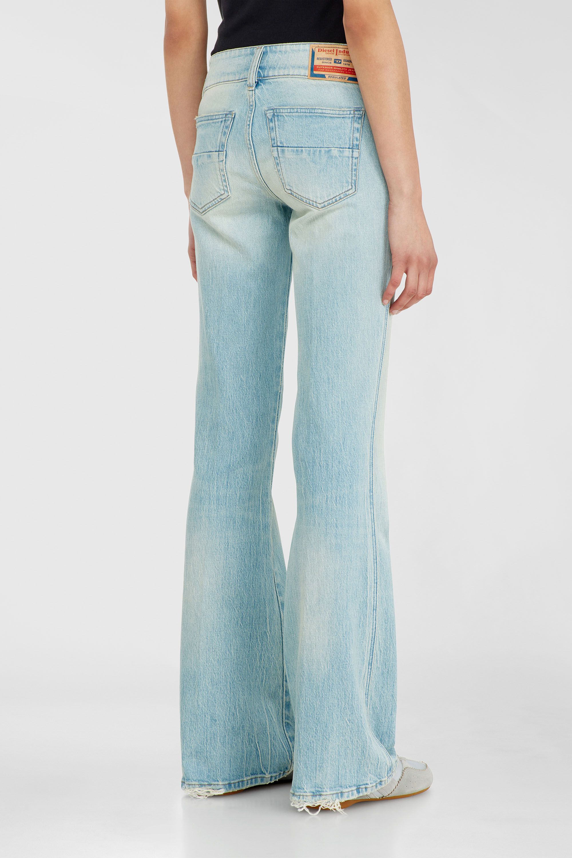 Diesel - Woman's Bootcut Jeans D-Hush 0KBBX, Light Blue - 5