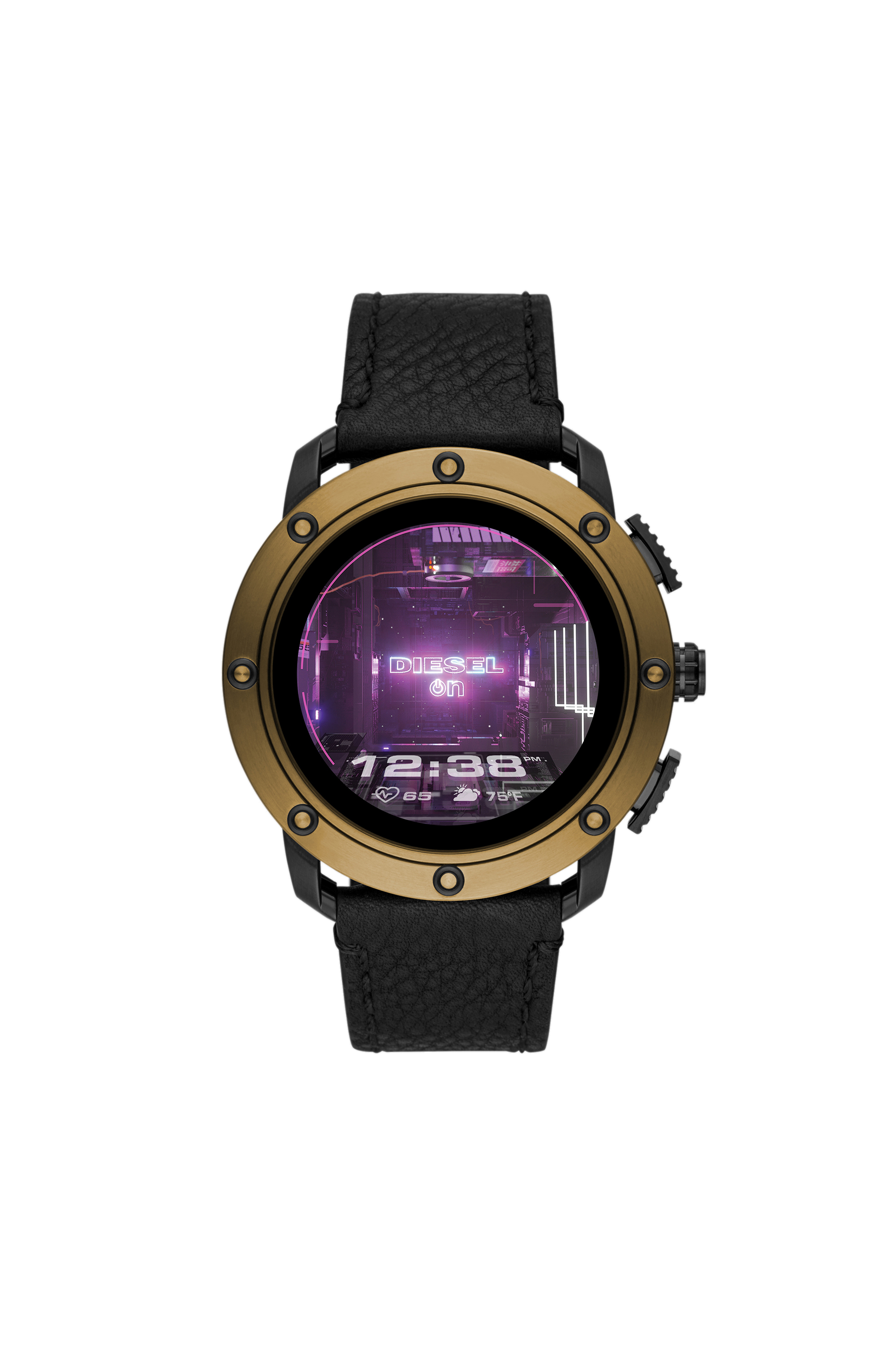 Axial Smartwatch Stainless Steel and Leather | Diesel