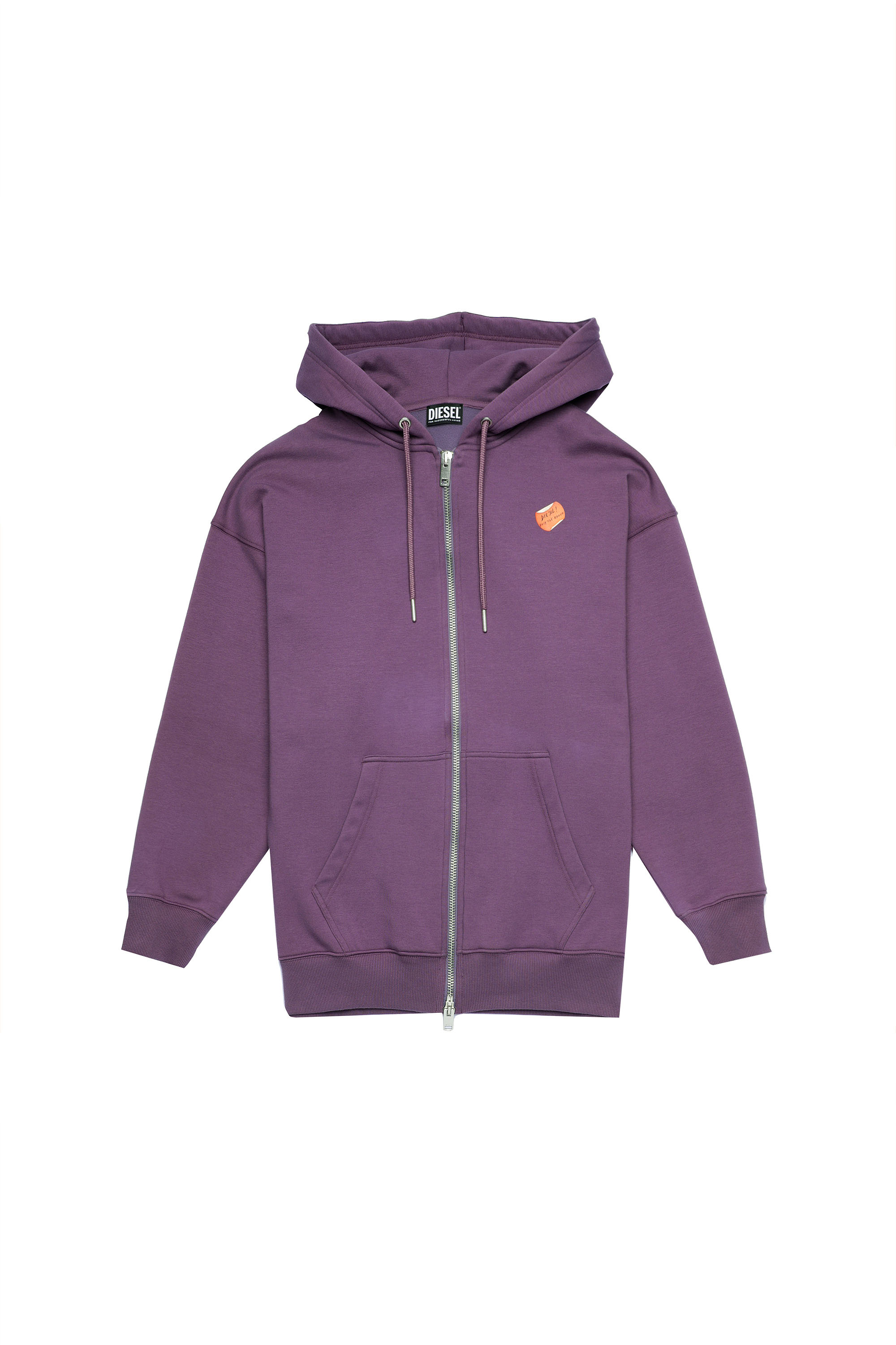 F-GULLY-HOOD-ZIP, Dark Violet - Sweaters