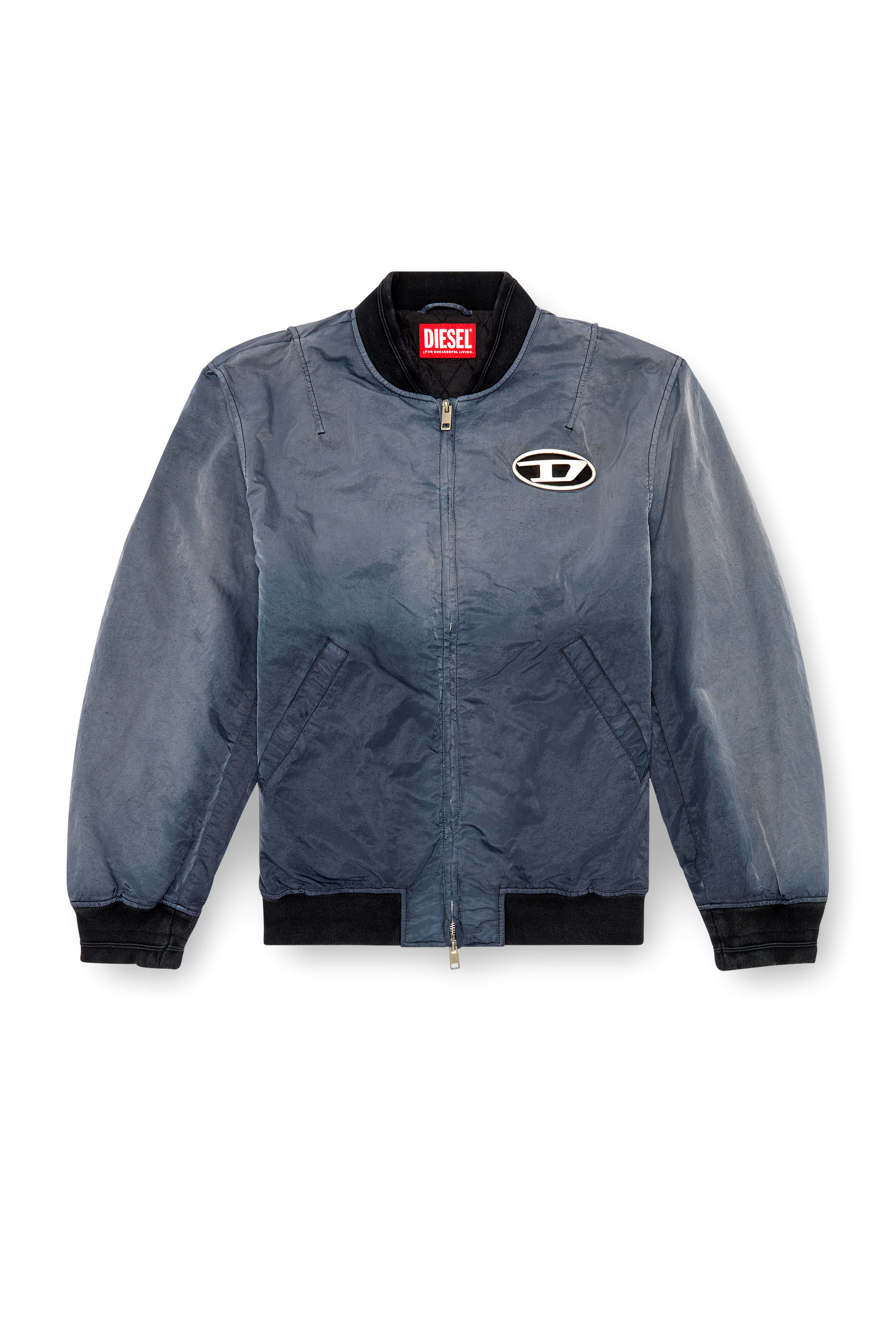 J-KEPES, Dark grey Diesel - J-KEPES, Man's Dégradé padded bomber jacket in Dark grey - 2