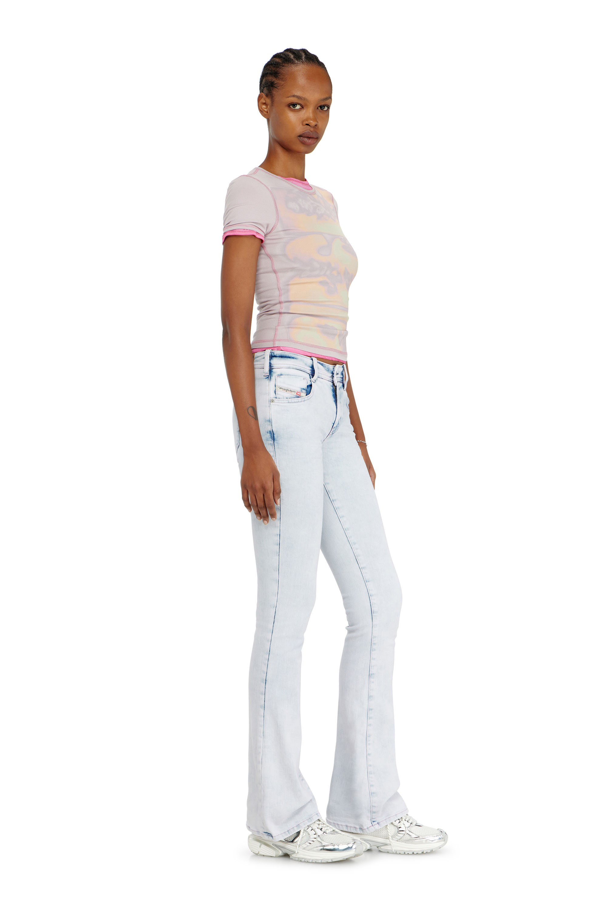 Diesel - Woman's Bootcut Jeans 1969 D-Ebbey 0HDBH, Light Blue - 2
