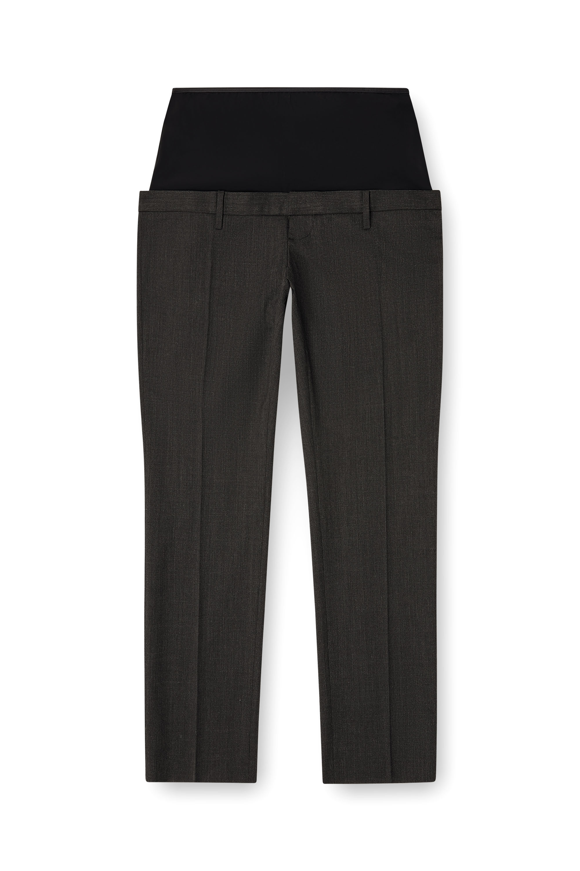 P-AUREL-1, Dark grey Diesel - P-AUREL-1, Man's Wool trousers with stretch waist in Dark grey - 2