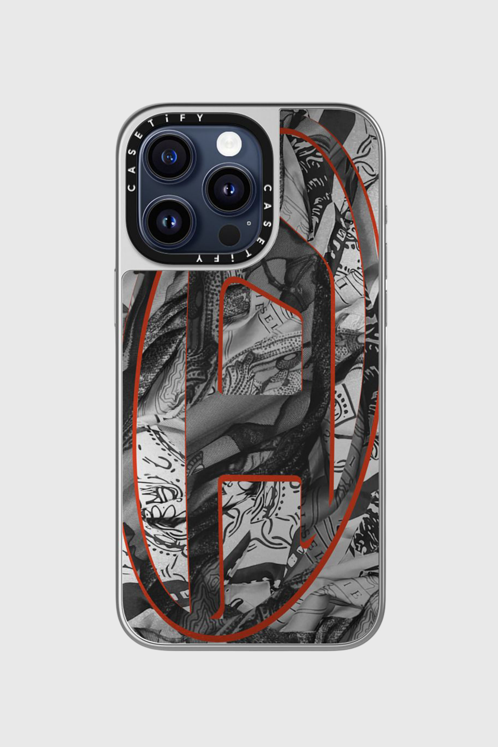 Diesel - 60337 CASETIFY MOULDED CASE, Unisex's Magsafe Bandana Case iPhone 15 Pro Max in Multicolor/Black - 1
