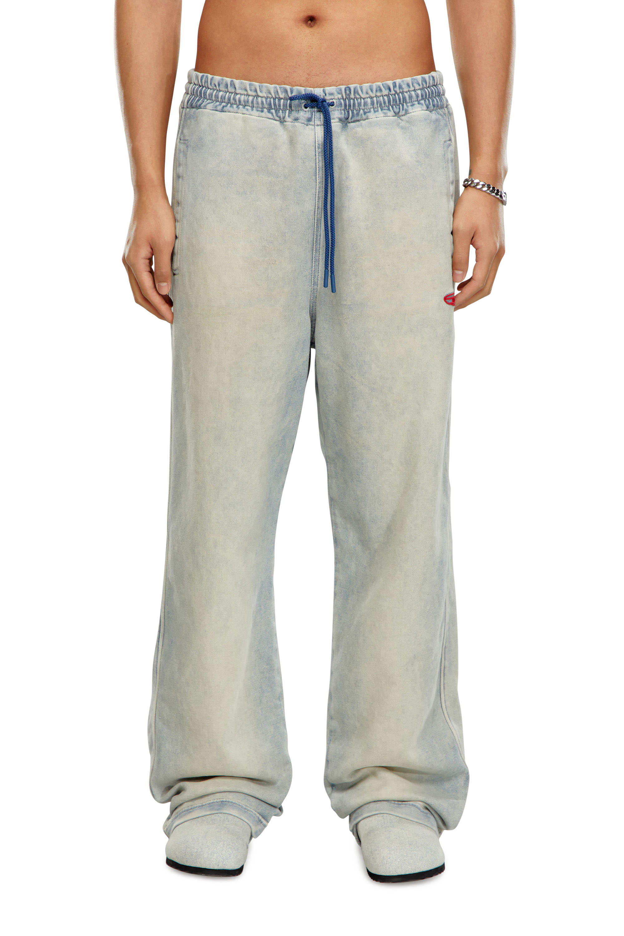 Diesel - Unisex's Relaxed D-Martyans Track Denim 068JX, Light Blue - 6