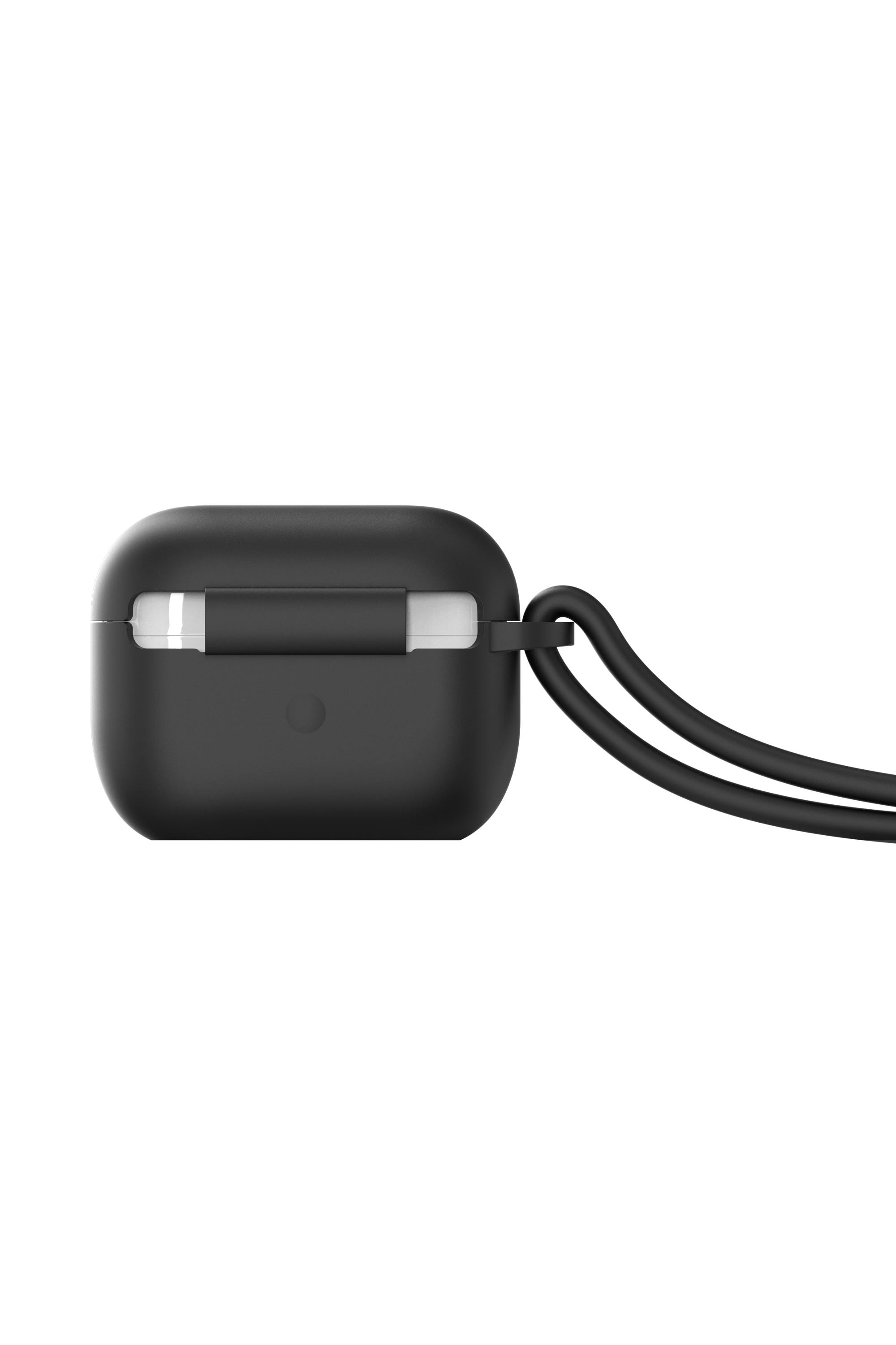 Diesel - 49863 AIRPOD CASE, Unisex's Airpod case with lanyard for AirPods pro in Black - 2