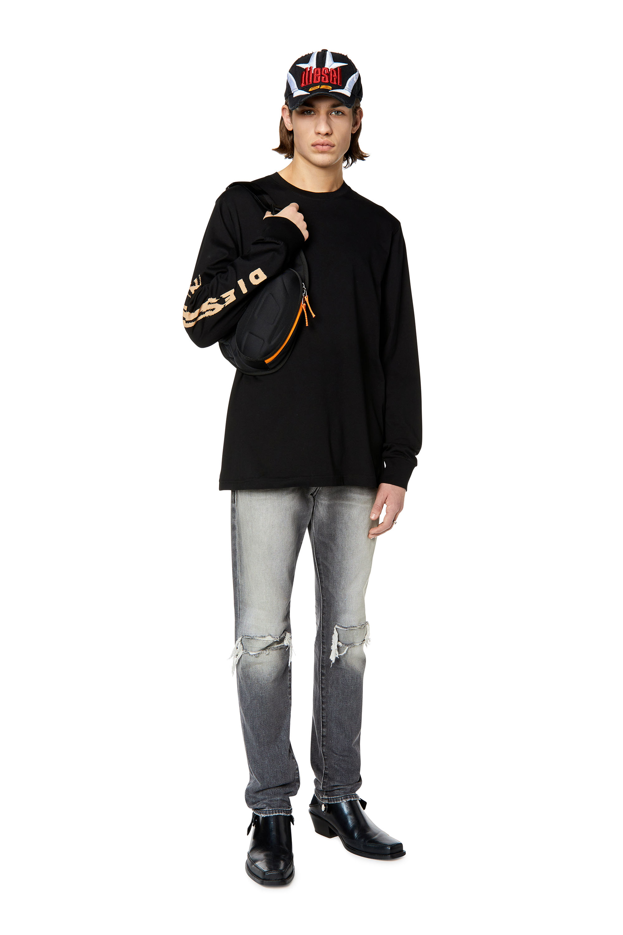 Diesel - T-JUST-LS-G3, Black - Image 2