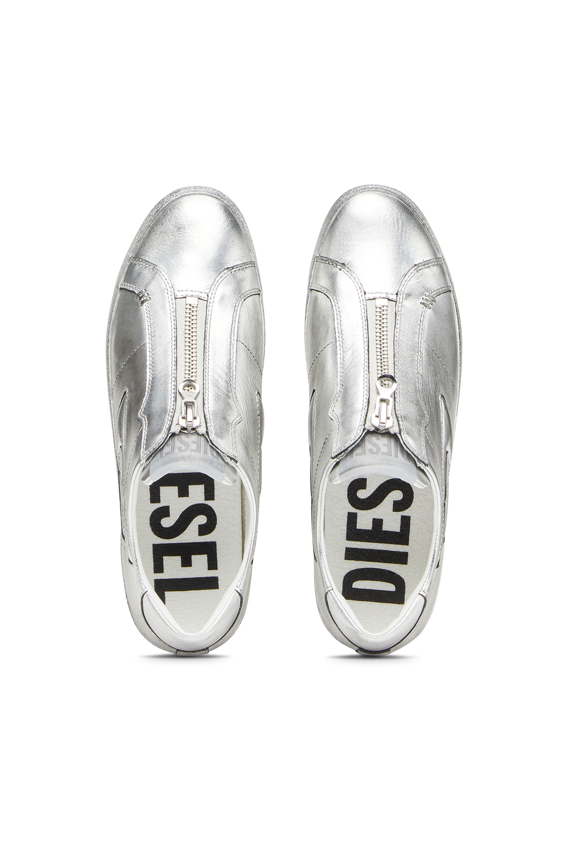 Diesel - S-LEROJI ZIP LOW W, Silver - Image 5