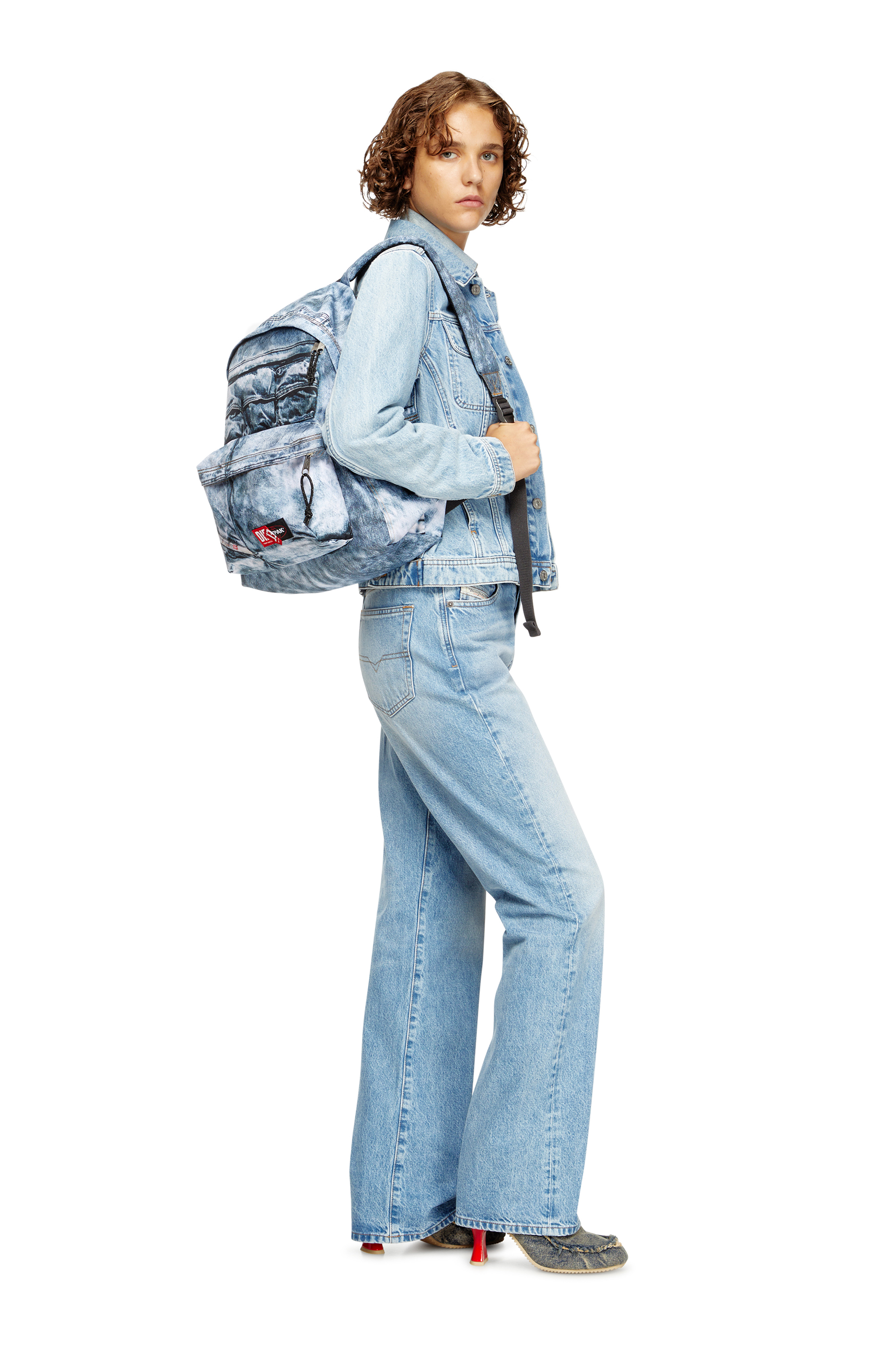 DIESEL DAY PAK'R, Blue Diesel - DIESEL DAY PAK'R, Unisex's Backpack in trompe l'oeil denim in Blue - 7