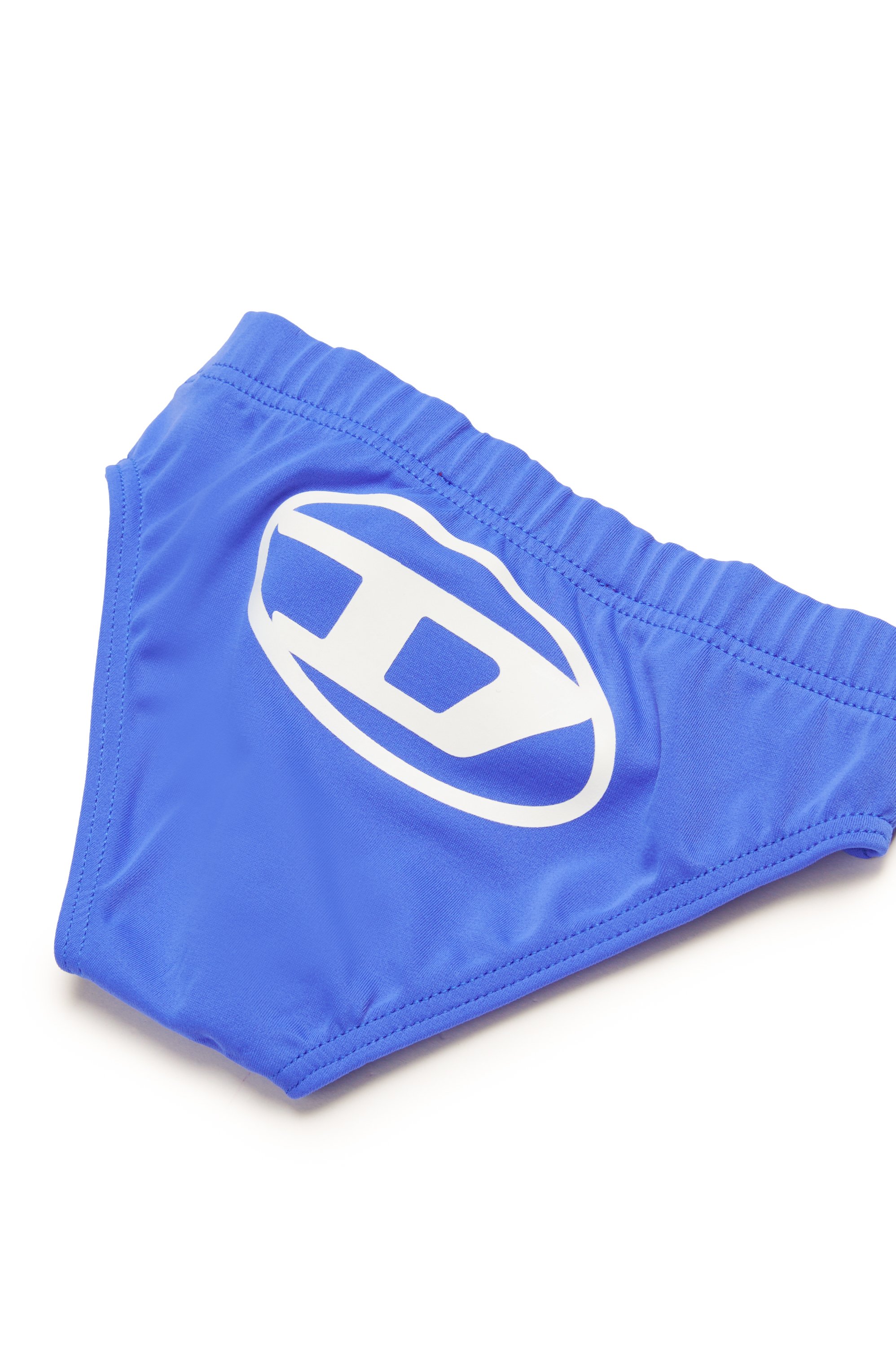 Diesel - MELLIB, Man's Swim briefs with Oval D print in Blue - 4