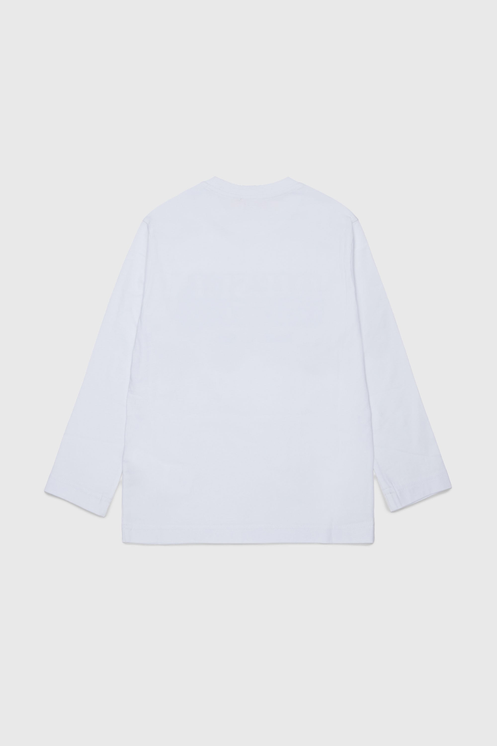 Diesel - TLODIMLS OVER, Man's Long-sleeve T-shirt with Diesel Industry print in White - 2