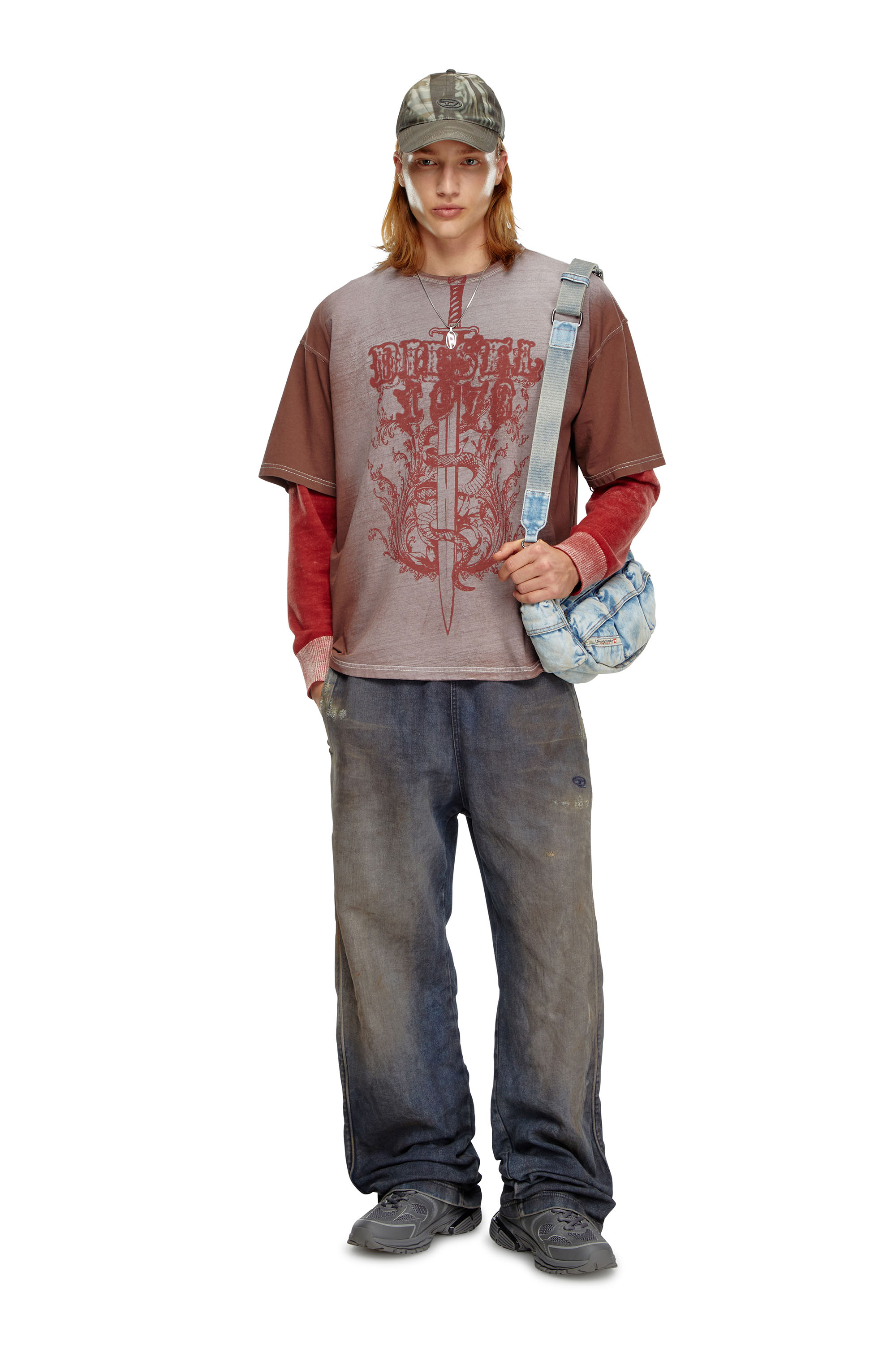 Relaxed D-Martyans Track Denim 068LV