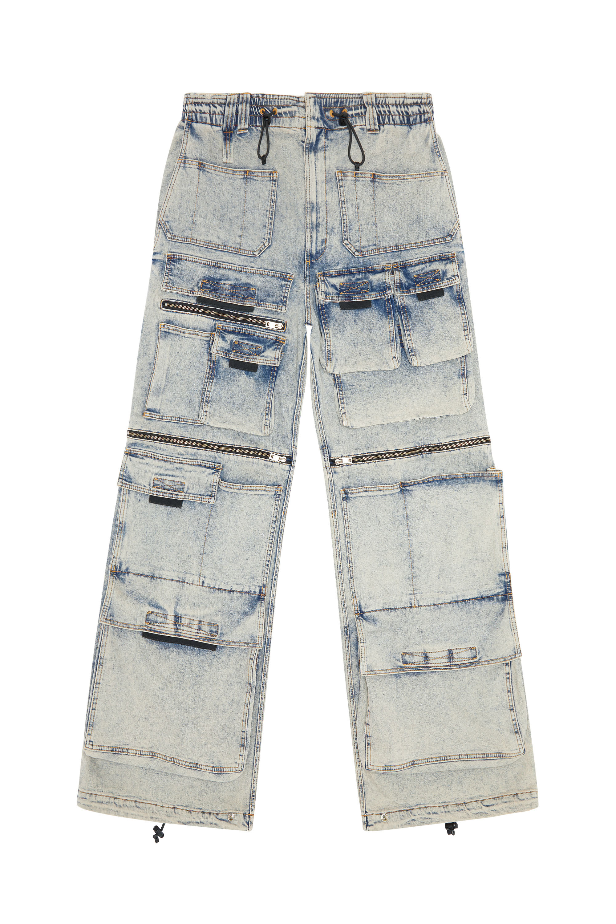 Diesel - D-Onlypockets 09F12 Straight Jeans, Medium blue - Image 1