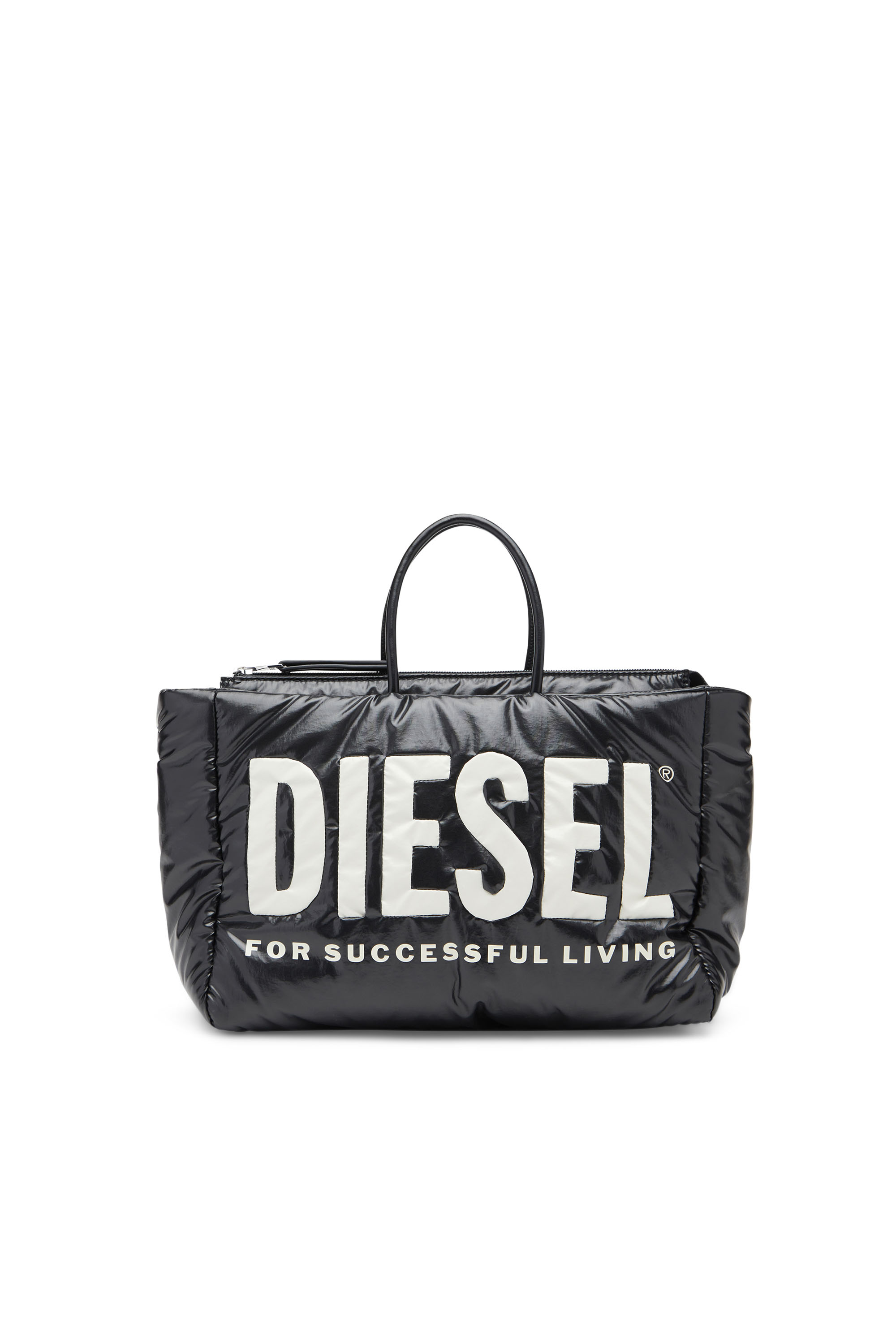 Diesel - PUFF DSL TOTE M X, Black - Image 1