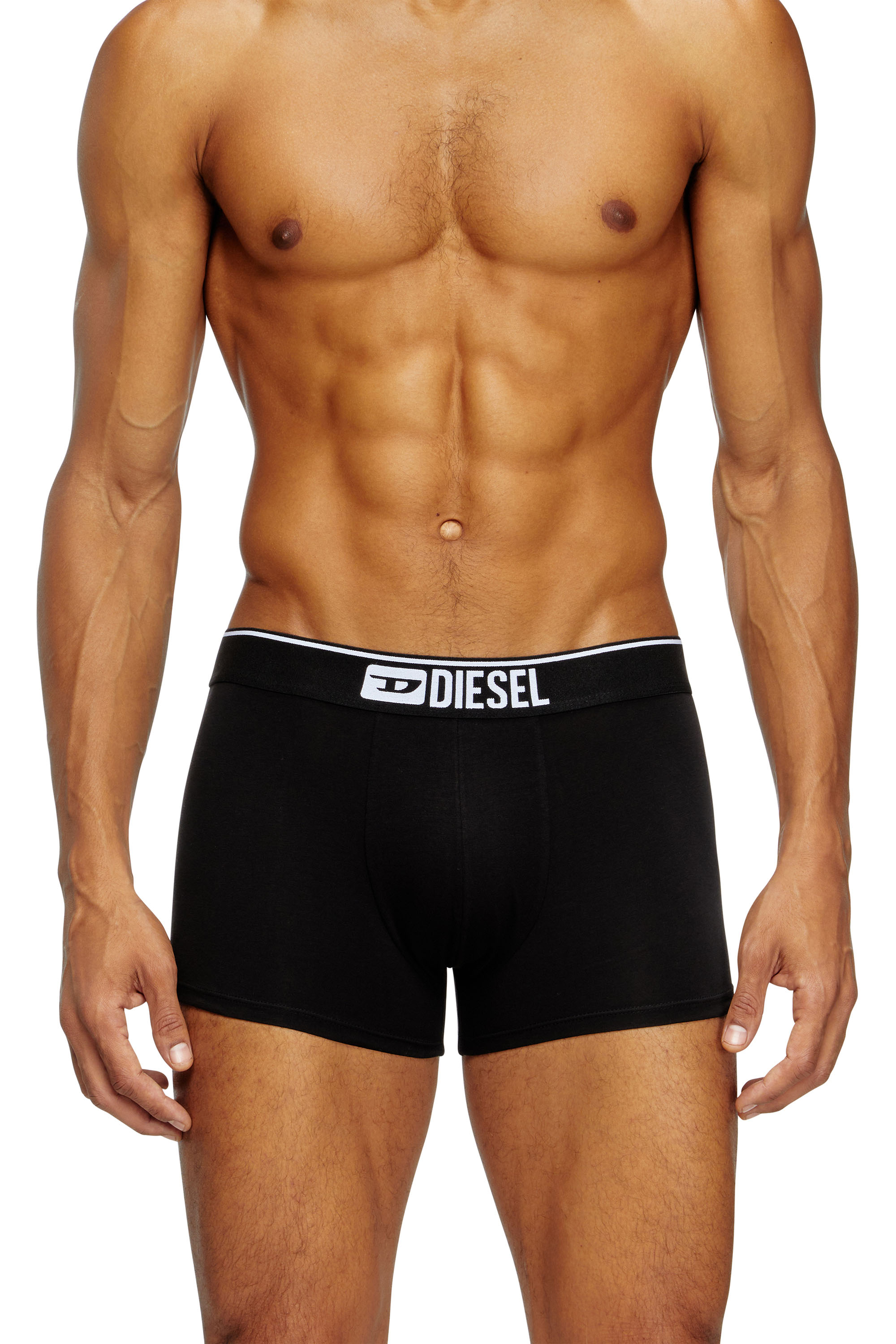 UMBX-DAMIENTHREEPACK, Black Diesel - UMBX-DAMIENTHREEPACK, Man's Three-pack of plain boxer in Black - 3