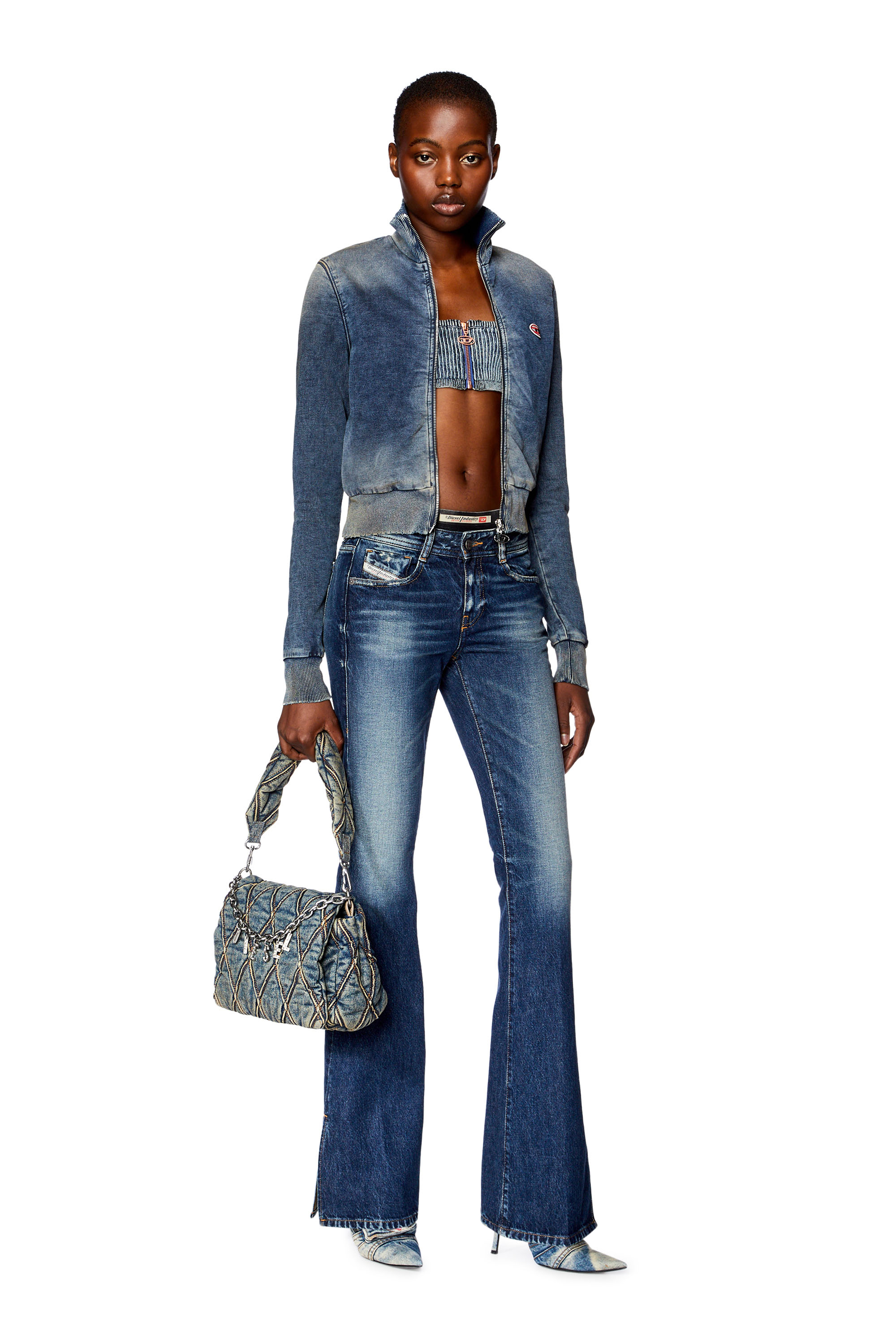 Diesel - Bootcut and Flare Jeans 1969 D-Ebbey 09G92, Dark Blue - Image 4