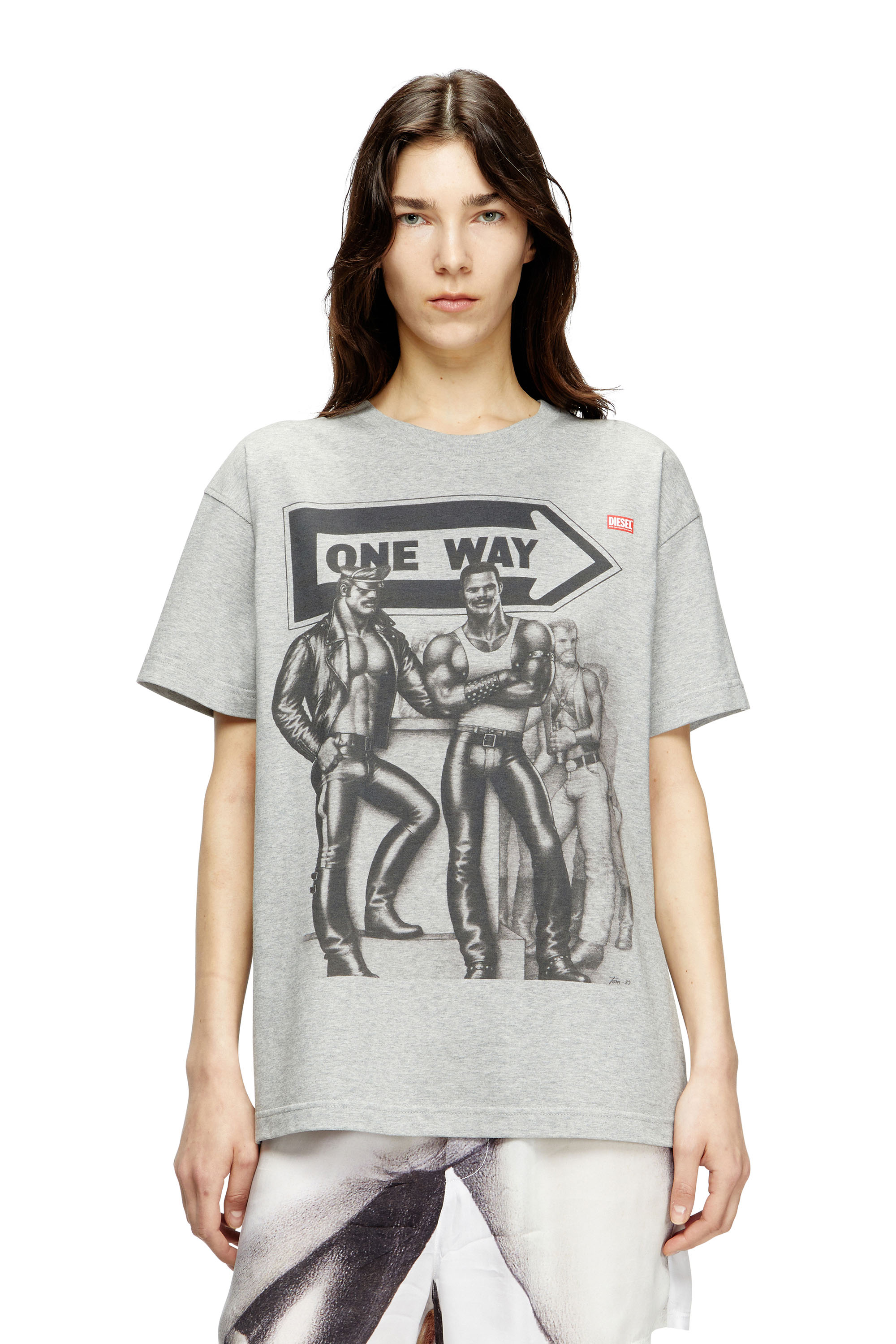 PR-T-NORM-TOM25, Grey Diesel - PR-T-NORM-TOM25, Unisex's T-shirt with graphic print in Grey - 5