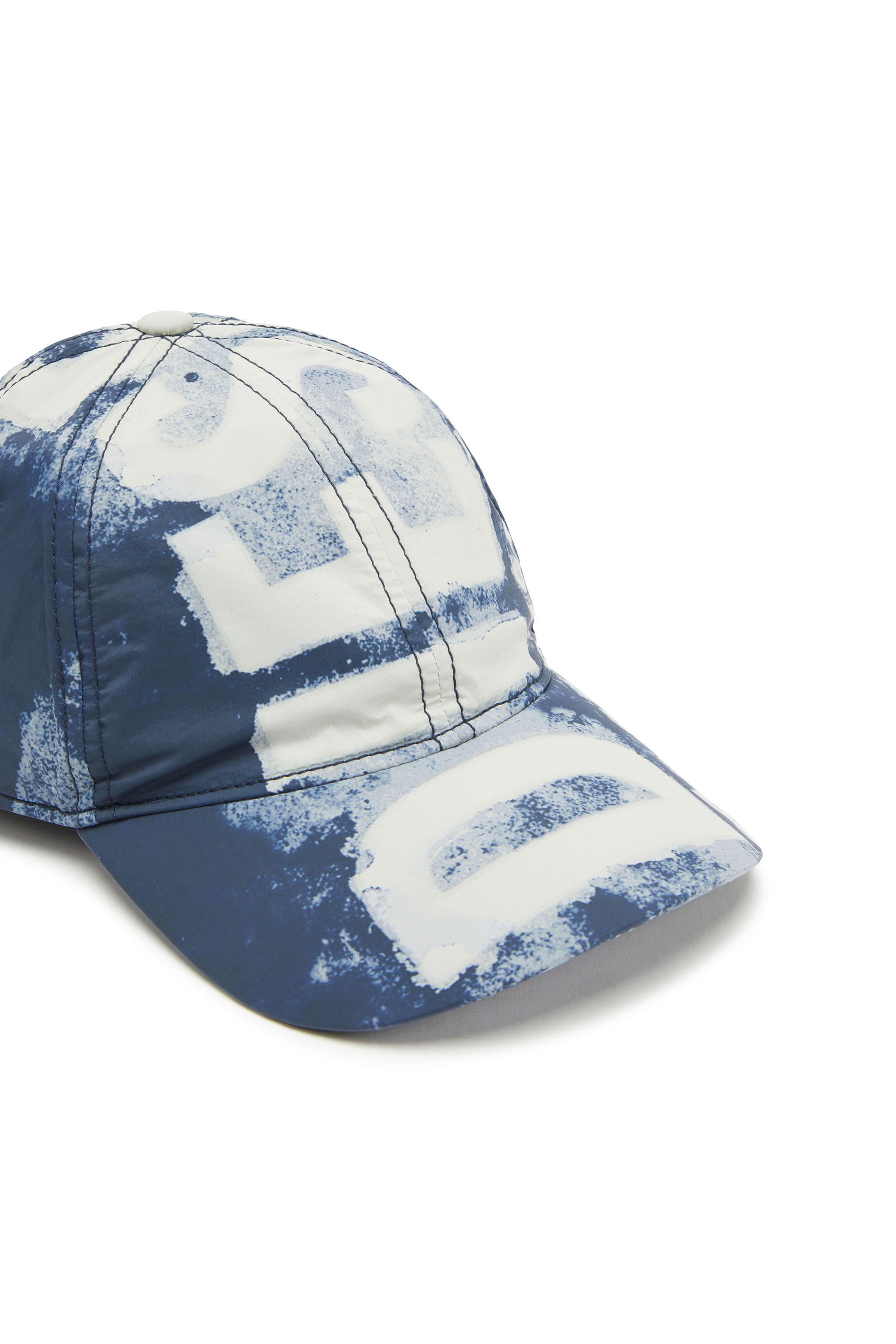 Diesel - C-EWAN-NY, Man Nylon baseball cap with Super Logo in Blue - Image 3