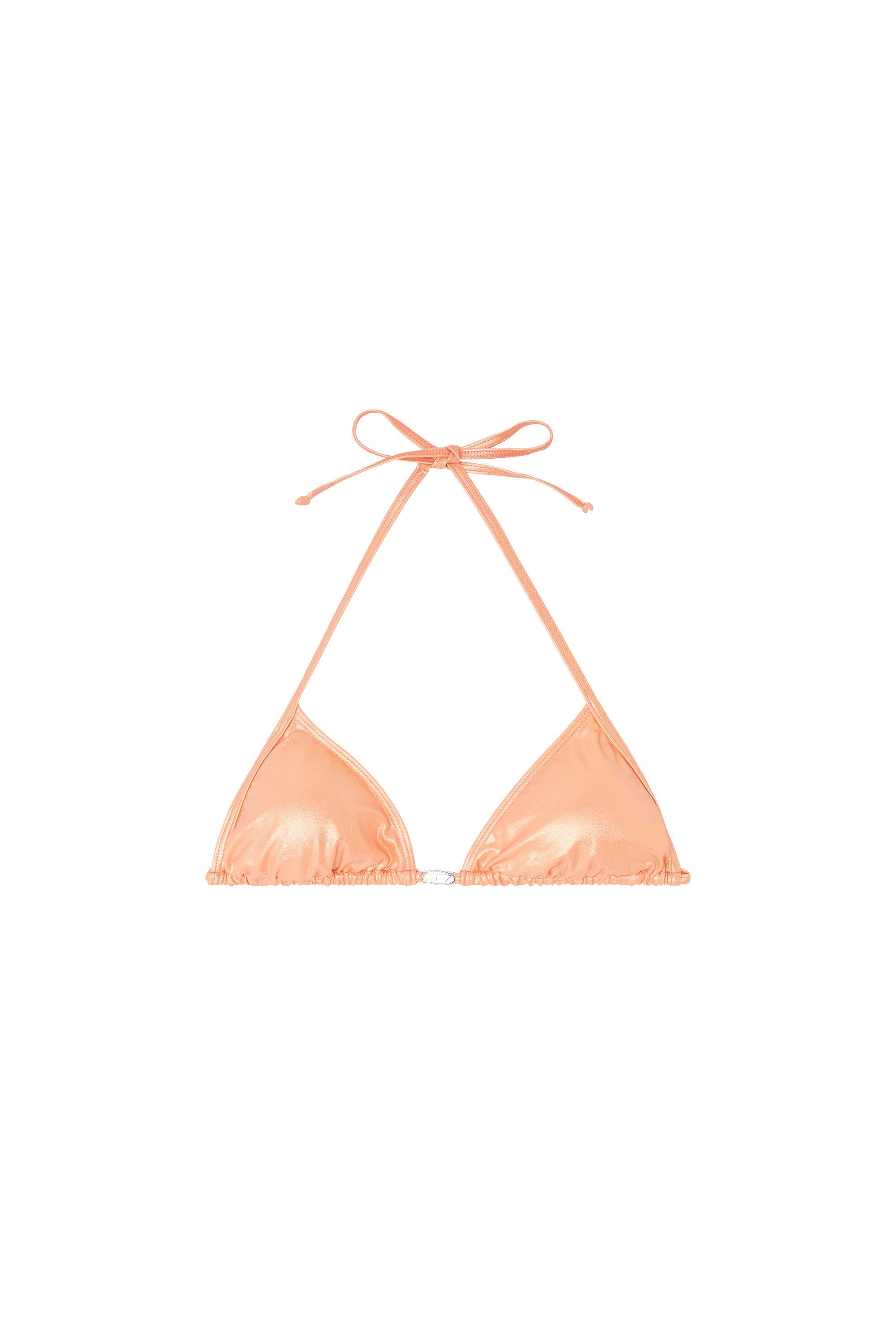 Diesel - ELETTRA-DNM, Woman's Triangle bikini top in shimmery fabric in null - 4