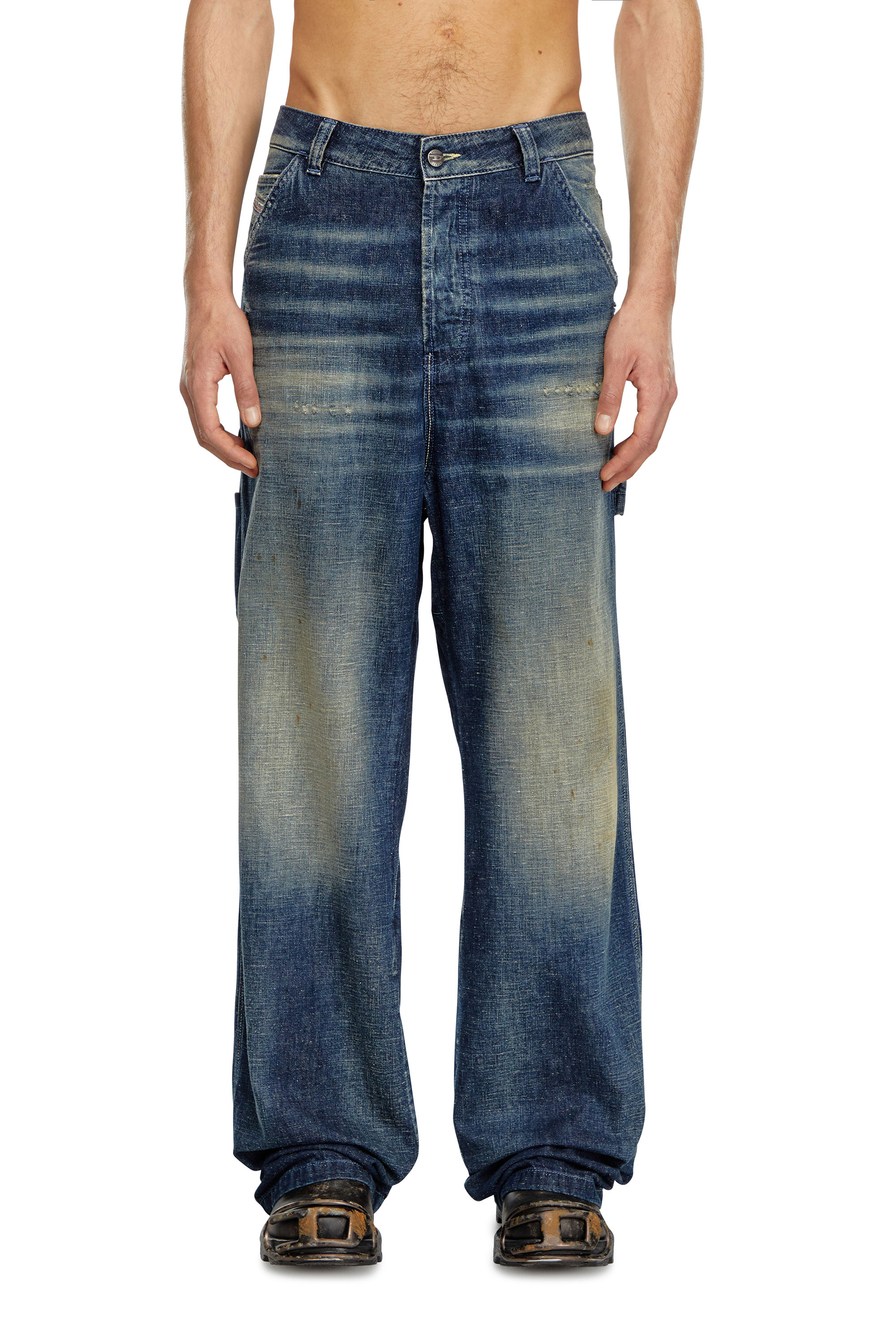 Diesel - Man Straight Jeans D-Livery 09J91, Dark Blue - Image 1