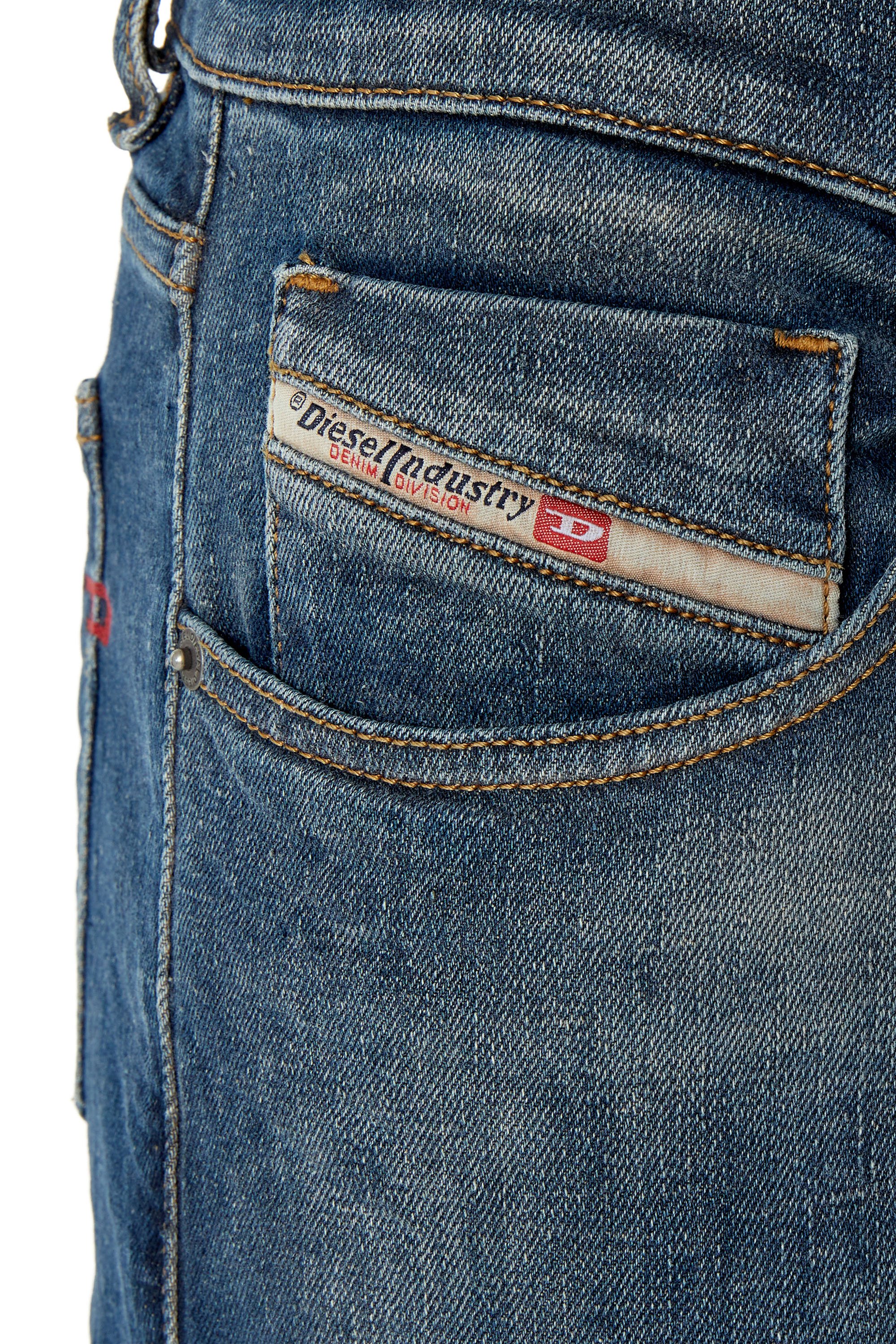 Diesel - 2019 D-Strukt 09F39 Slim Jeans, Dark Blue - Image 4