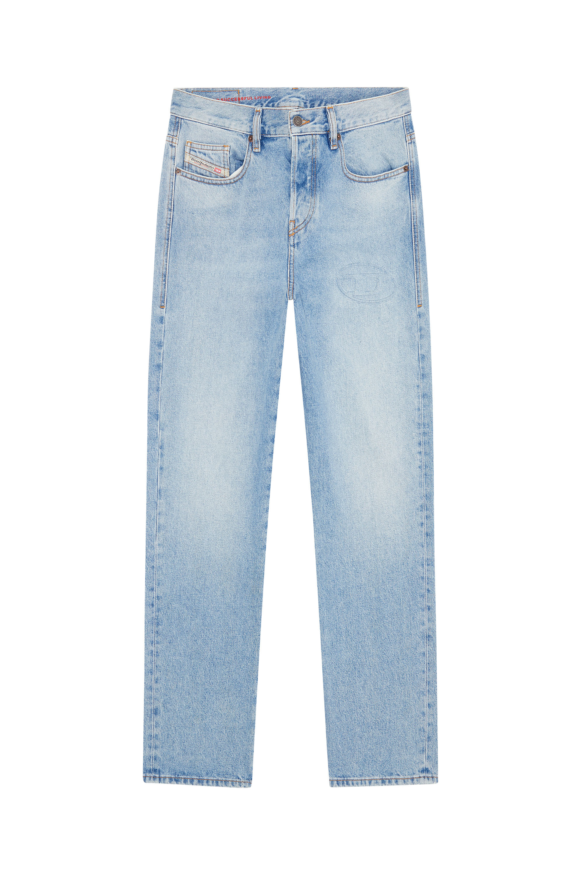Diesel - 2020 D-Viker 007G6 Straight Jeans, Light Blue - Image 6