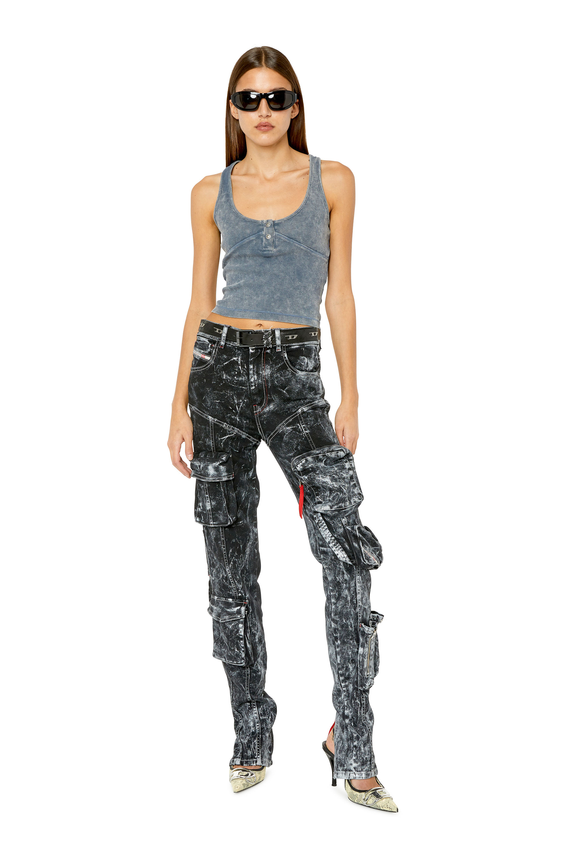 Diesel - T-ANIESSE, Light Blue - Image 2