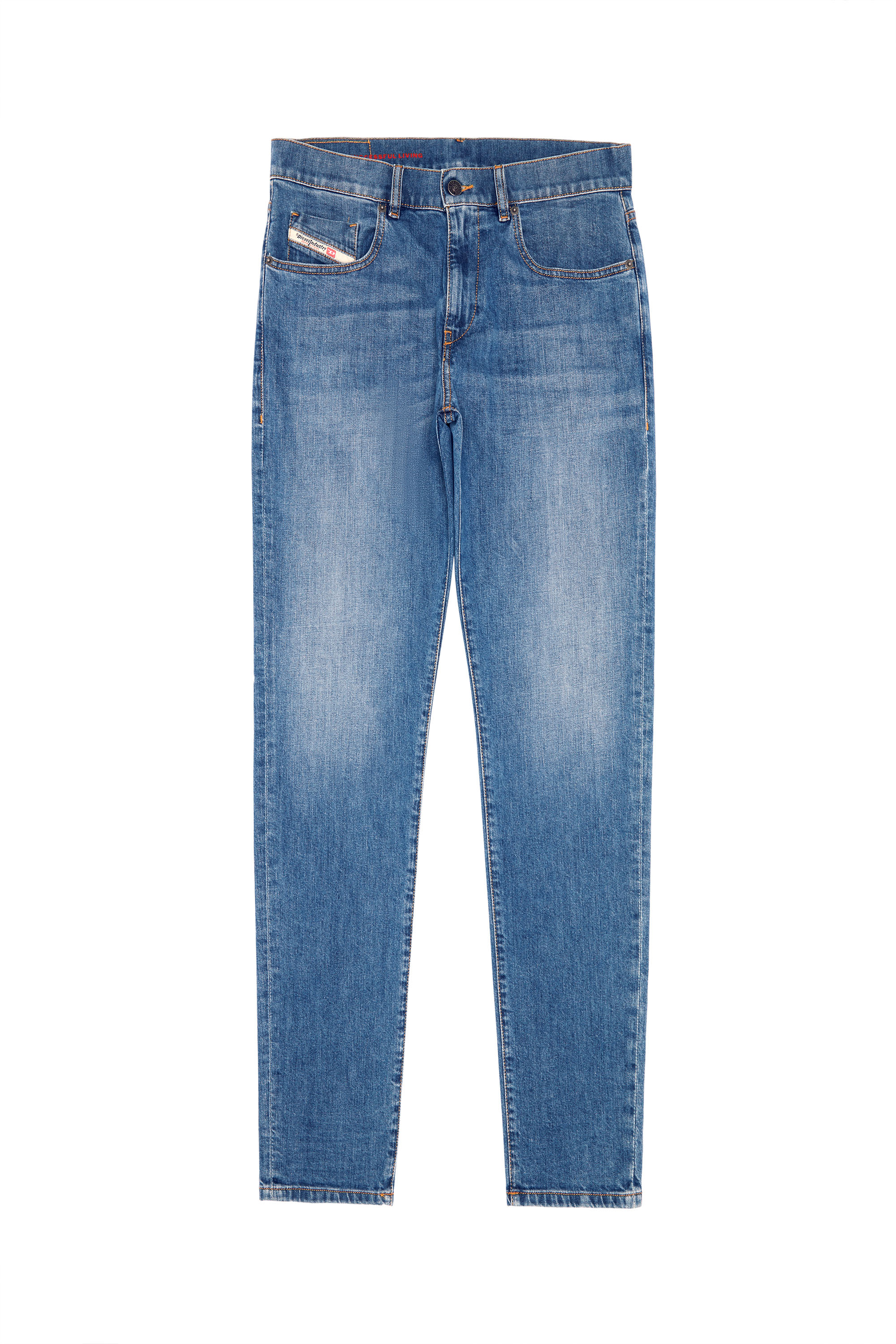 Diesel - 2019 D-Strukt 0EHAJ Slim Jeans, Medium blue - Image 7