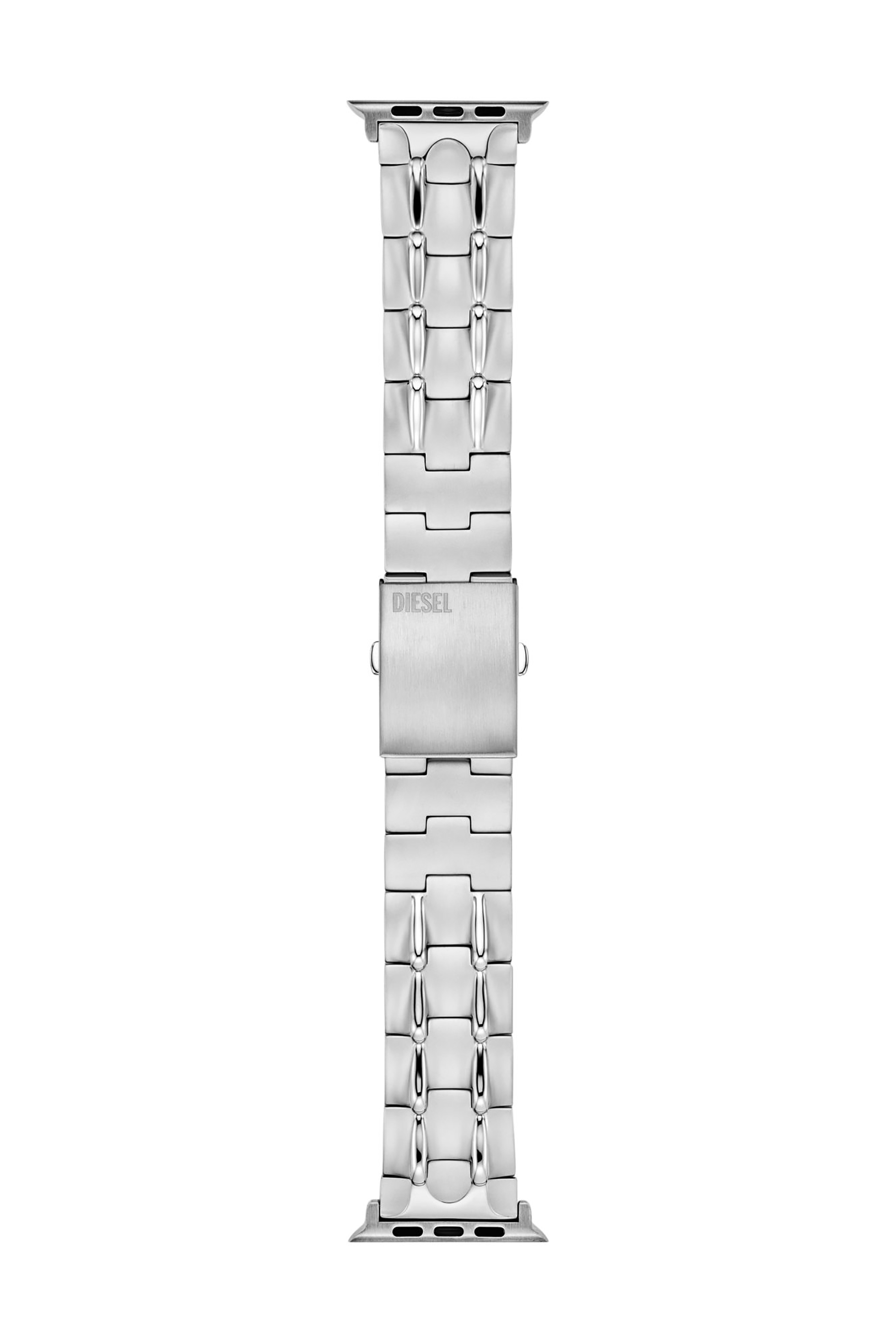 Diesel - DSS0023, Unisex's Stainless Steel Band for Apple Watch®, 42/44/45/49mm in Silver - 1