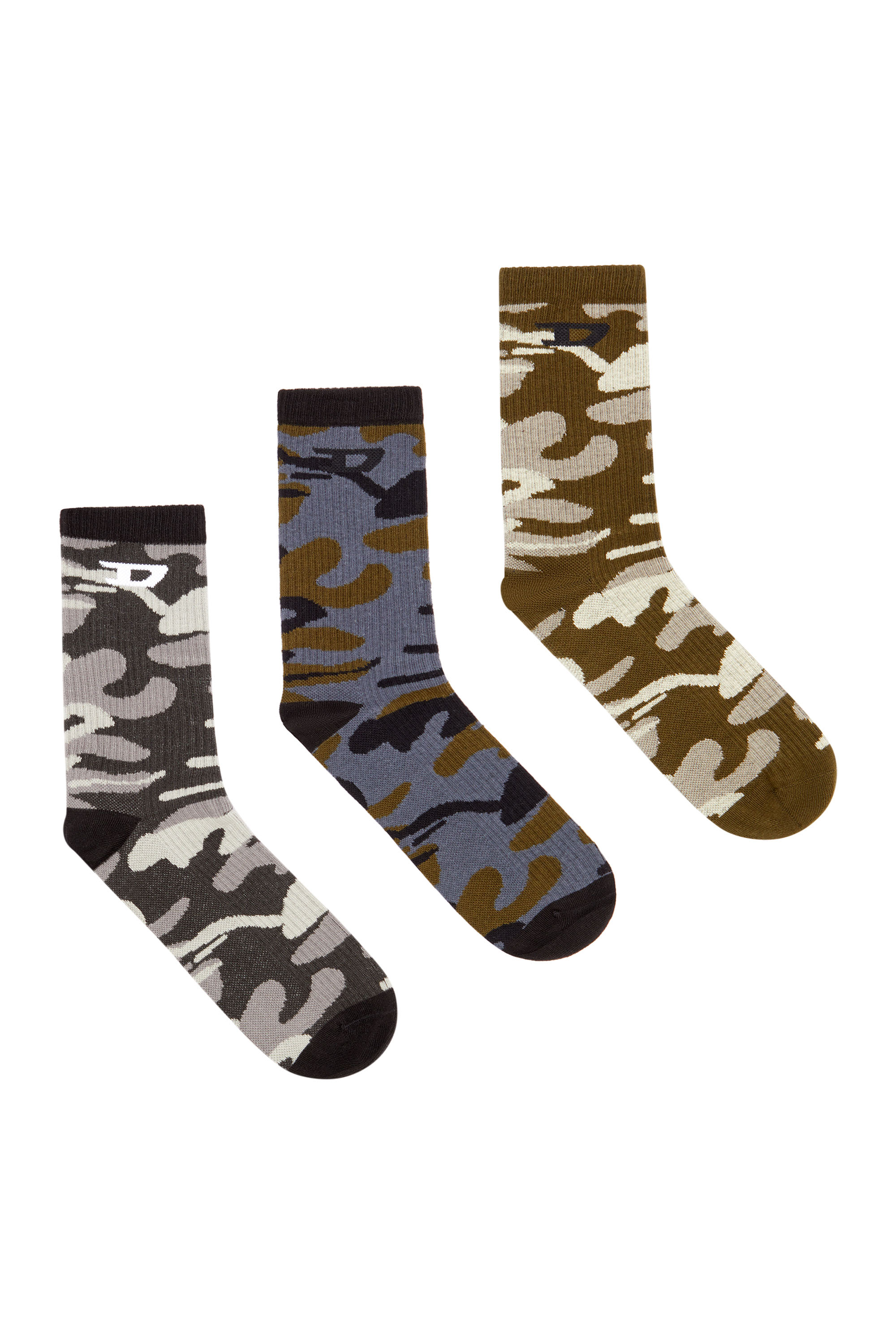 SKM-D-CREW-LIGHT-SOCKS, Black/Brown